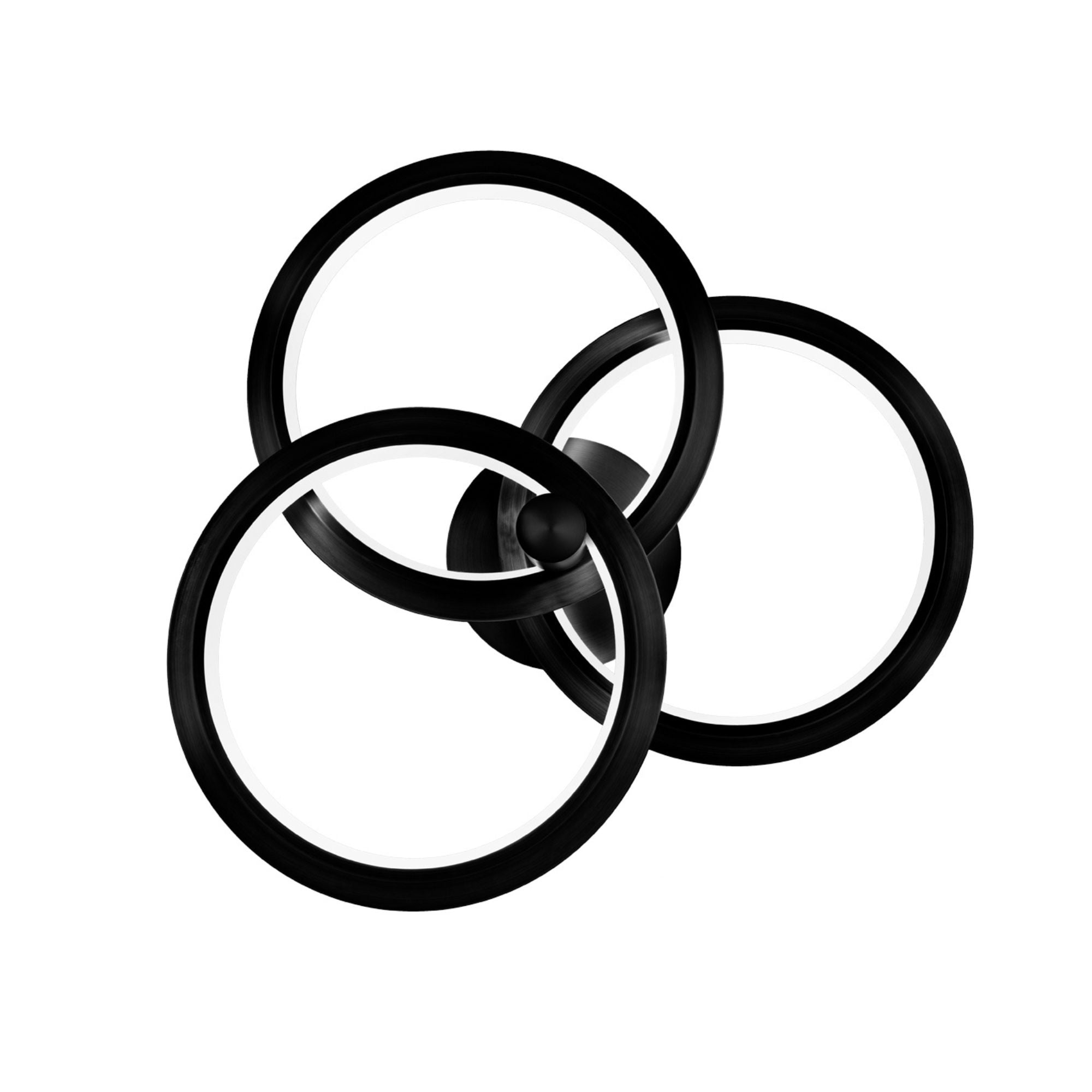 Solaris 40 in. LED Pendant Light Black Finish