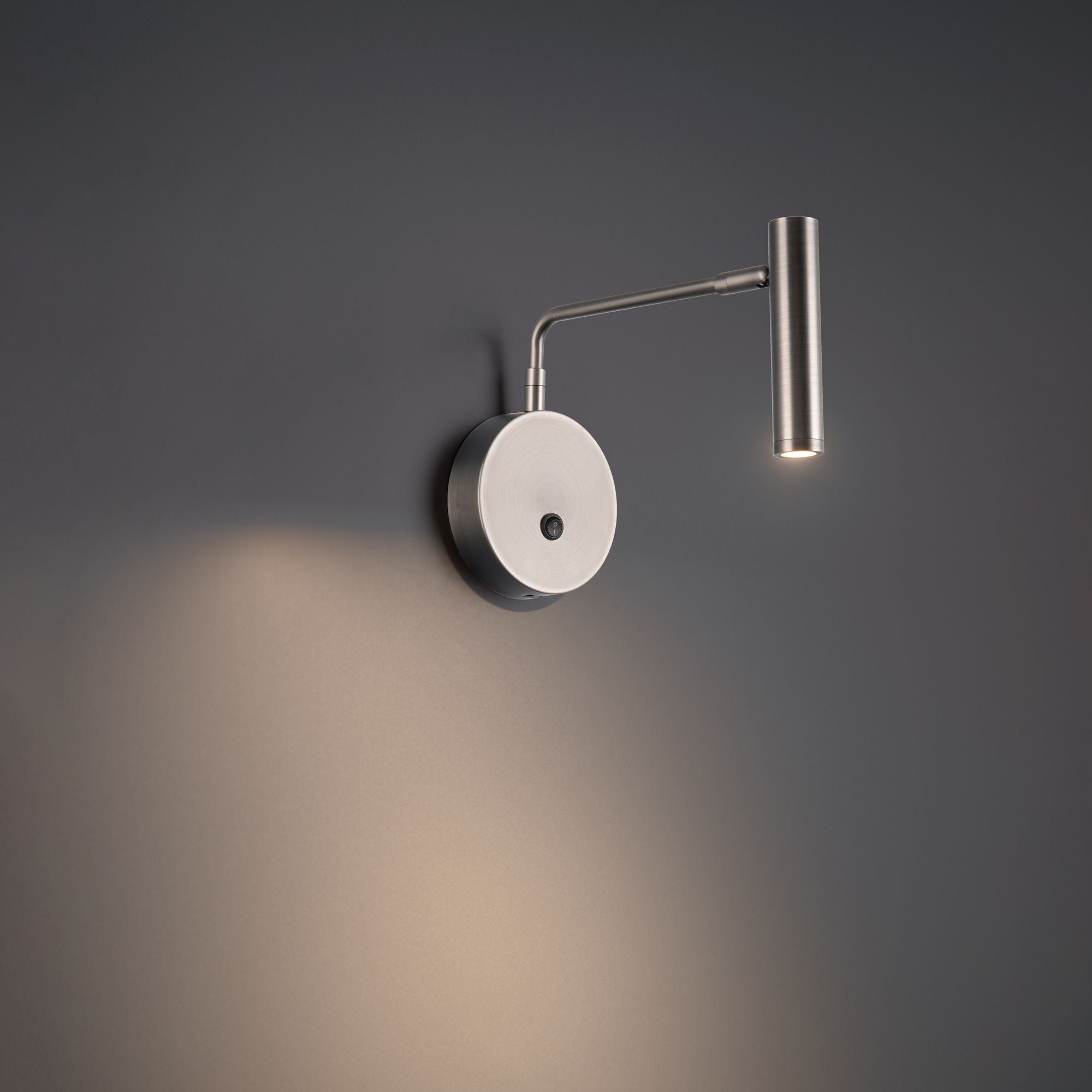 Sprig 10 in. LED Swing Arm Wall Sconce 3000K Brushed Nickel finish