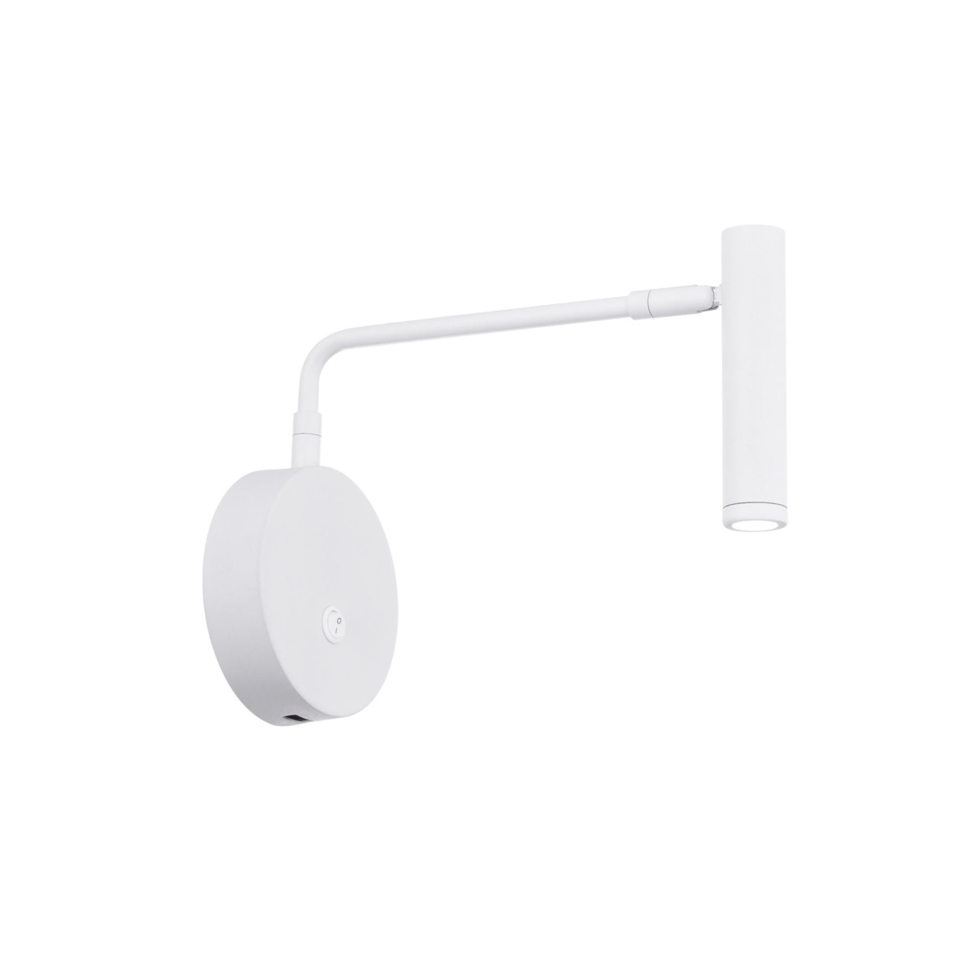 Sprig 10 in. LED Swing Arm Wall Sconce 3000K White finish