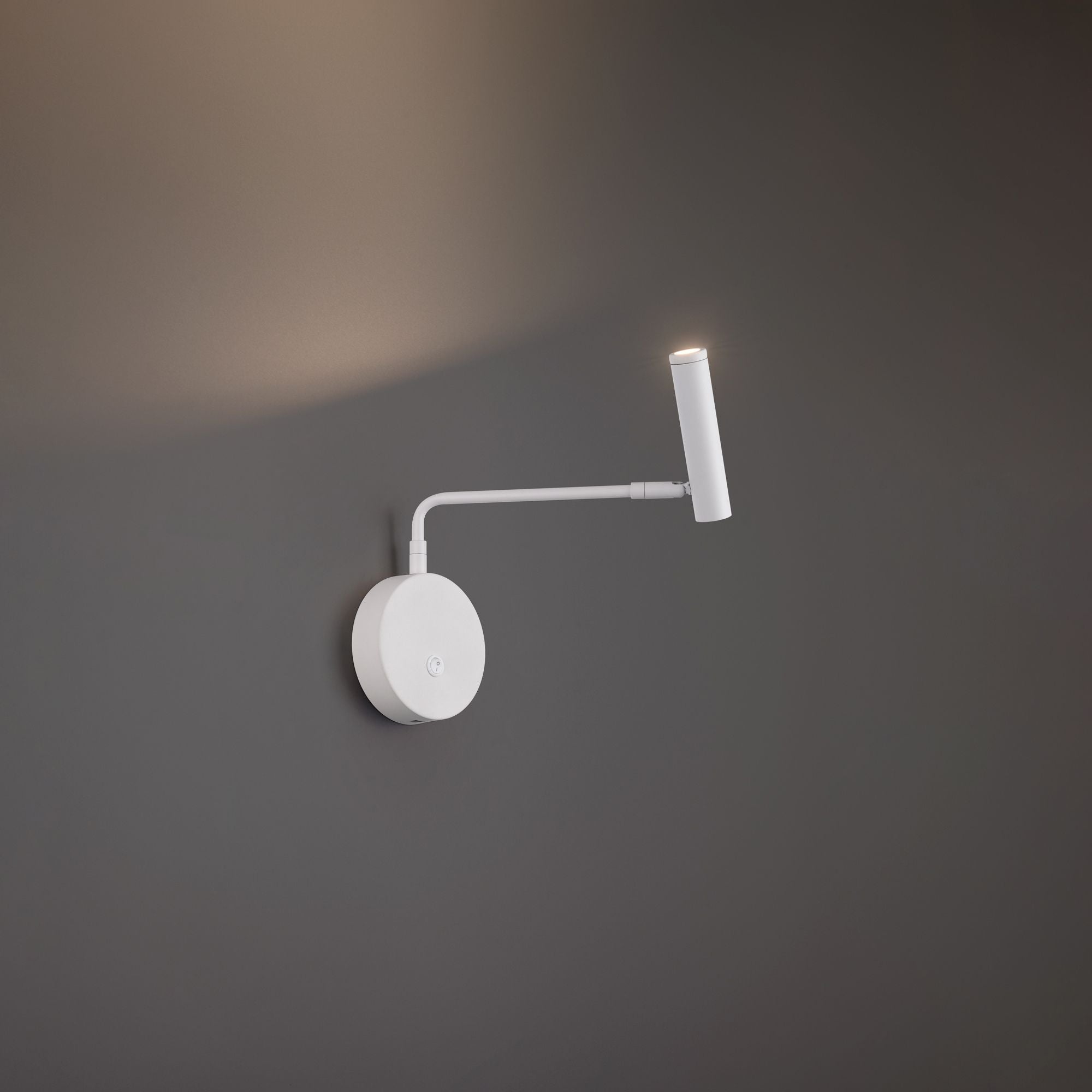 Sprig 10 in. LED Swing Arm Wall Sconce 3000K White finish