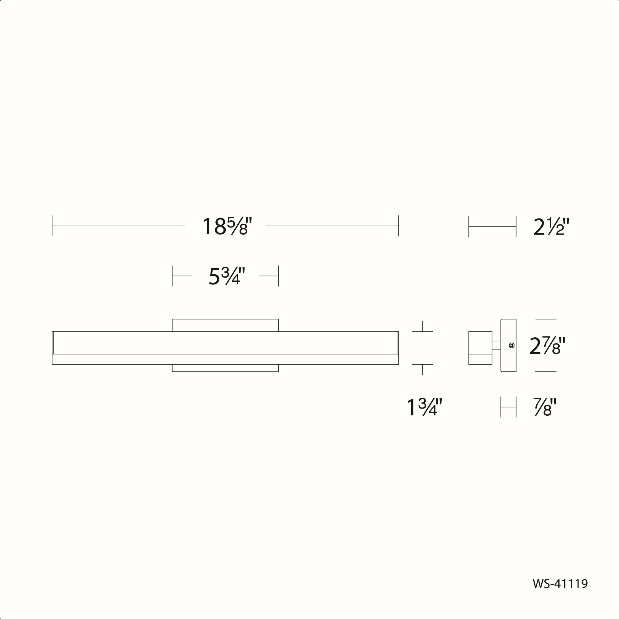 Styx 19 in. LED Bath Bar 688 Lumens Selectable CCT Aluminum finish