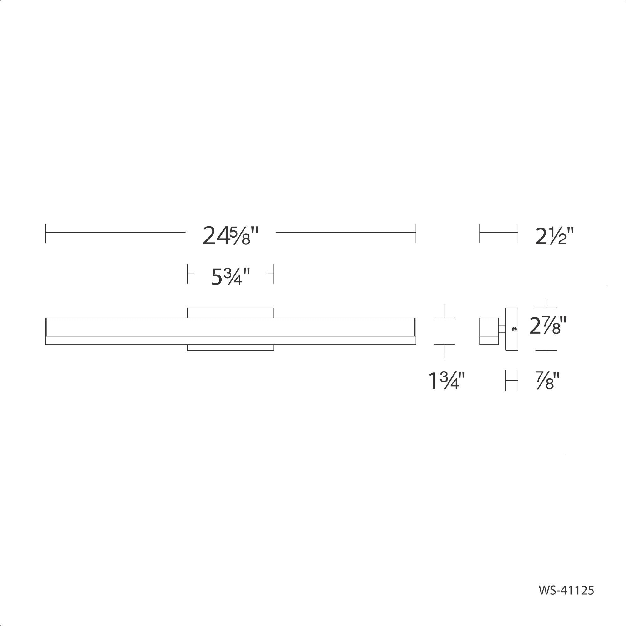 Styx 25 in. LED Bath Bar 824 Lumens Selectable CCT Aluminum finish