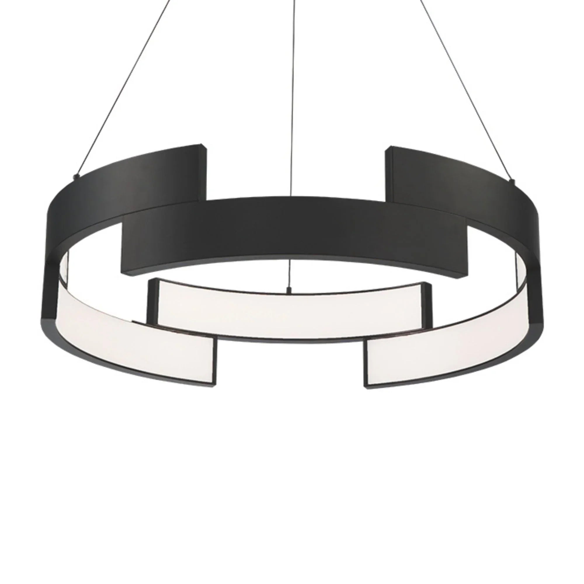 Trap 38" LED Pendant, Black Finish