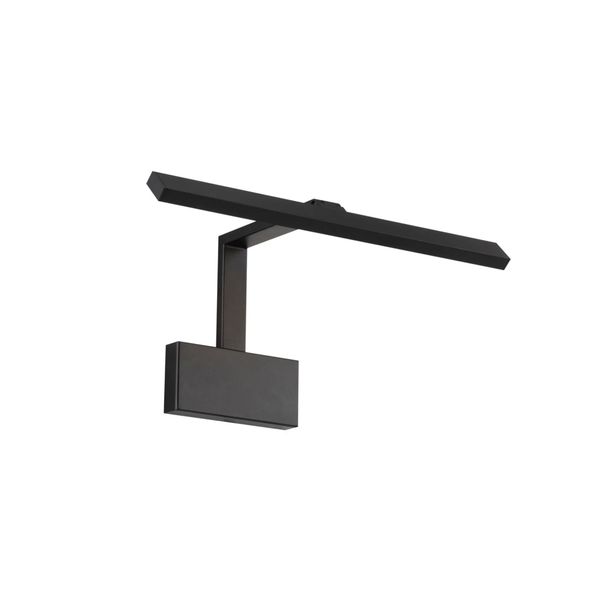 Uptown 17" LED Swing Arm Wall Lamp, Black Finish - Bees Lighting