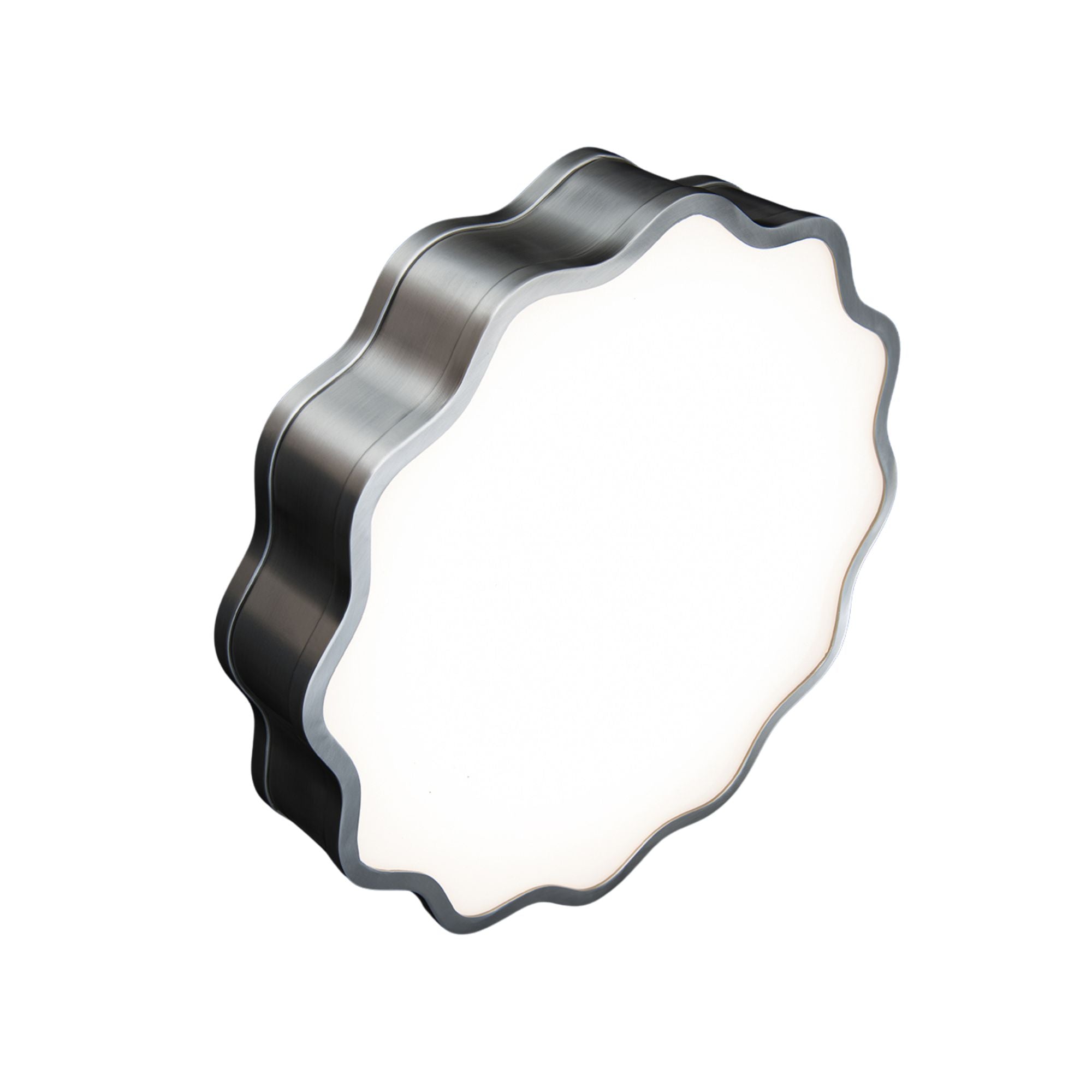 Vaughan 16 in. LED Flush Mount Light Nickel Finish
