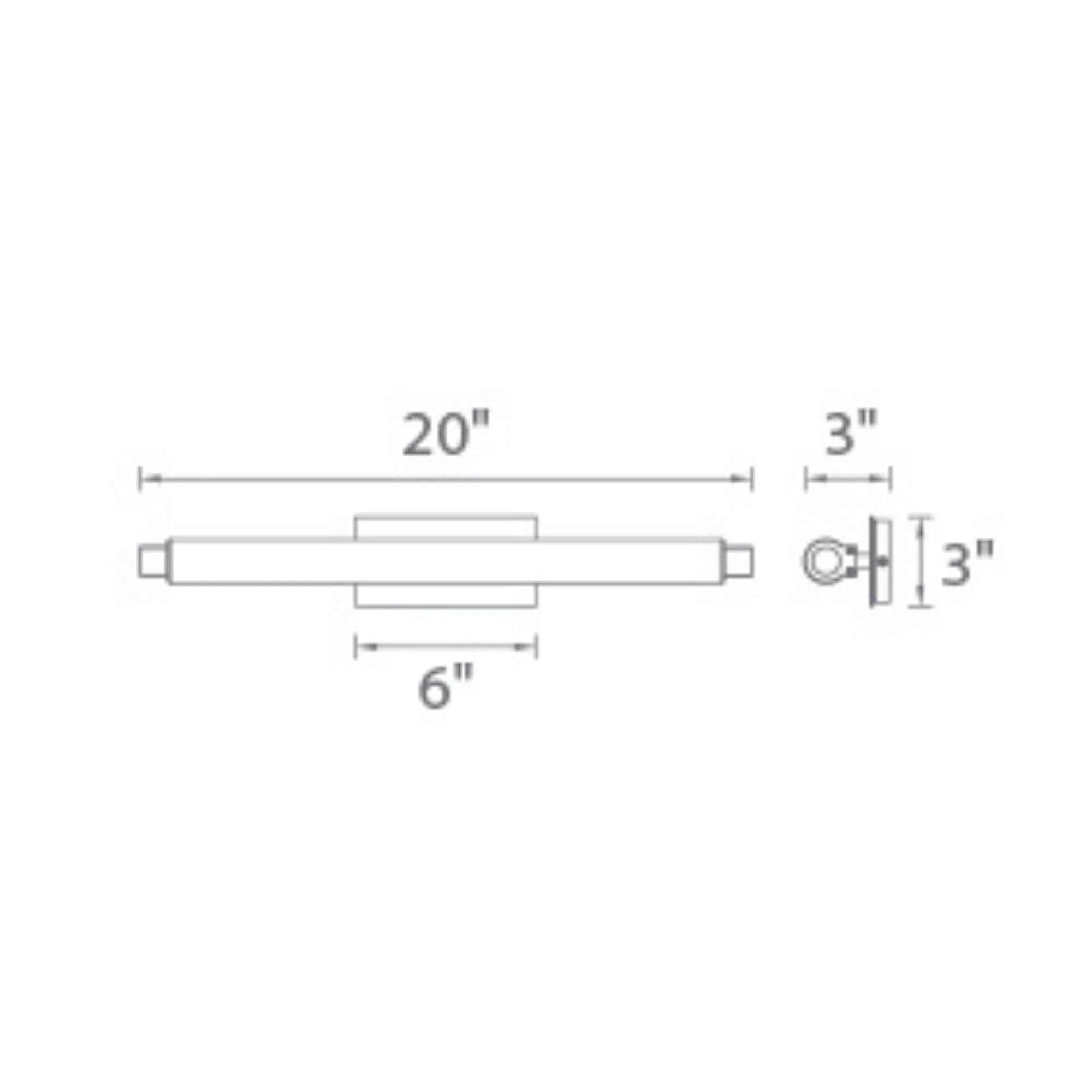 Vista 20" LED Bathroom Vanity, Chrome Finish - Bees Lighting