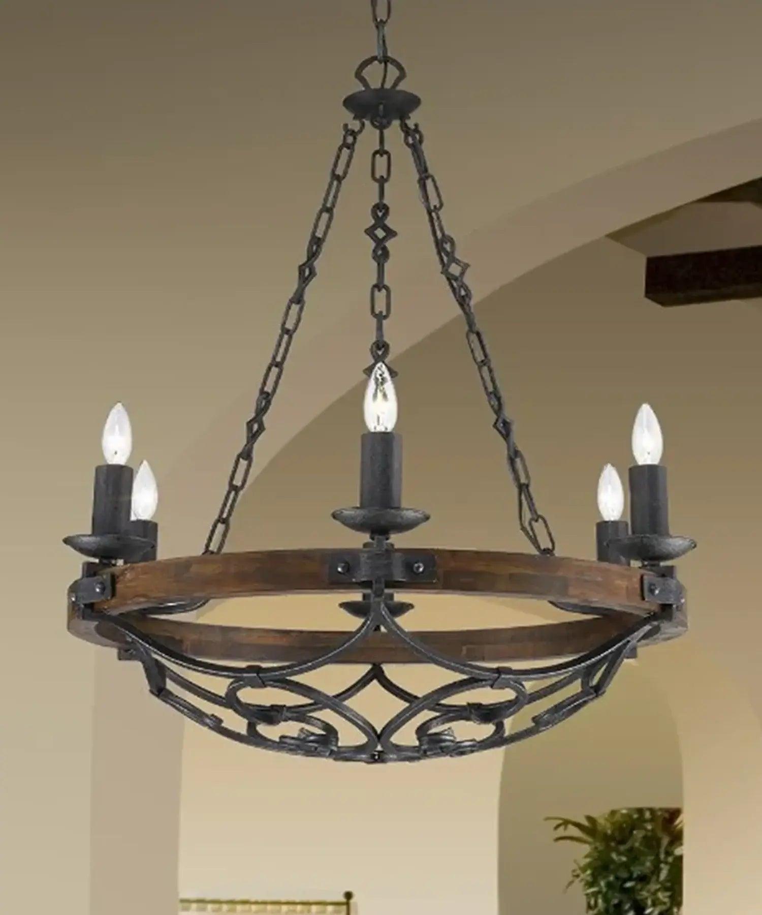 Rustic Farmhouse Chandeliers - Bees Lighting