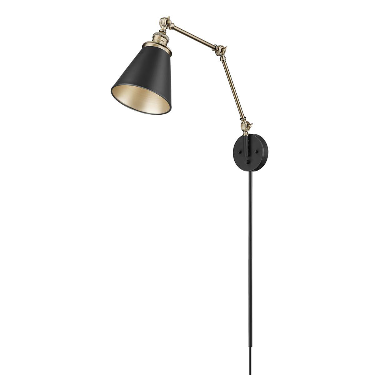 Evonne 7 In. Plug In Swing Arm Wall Sconce - Bees Lighting