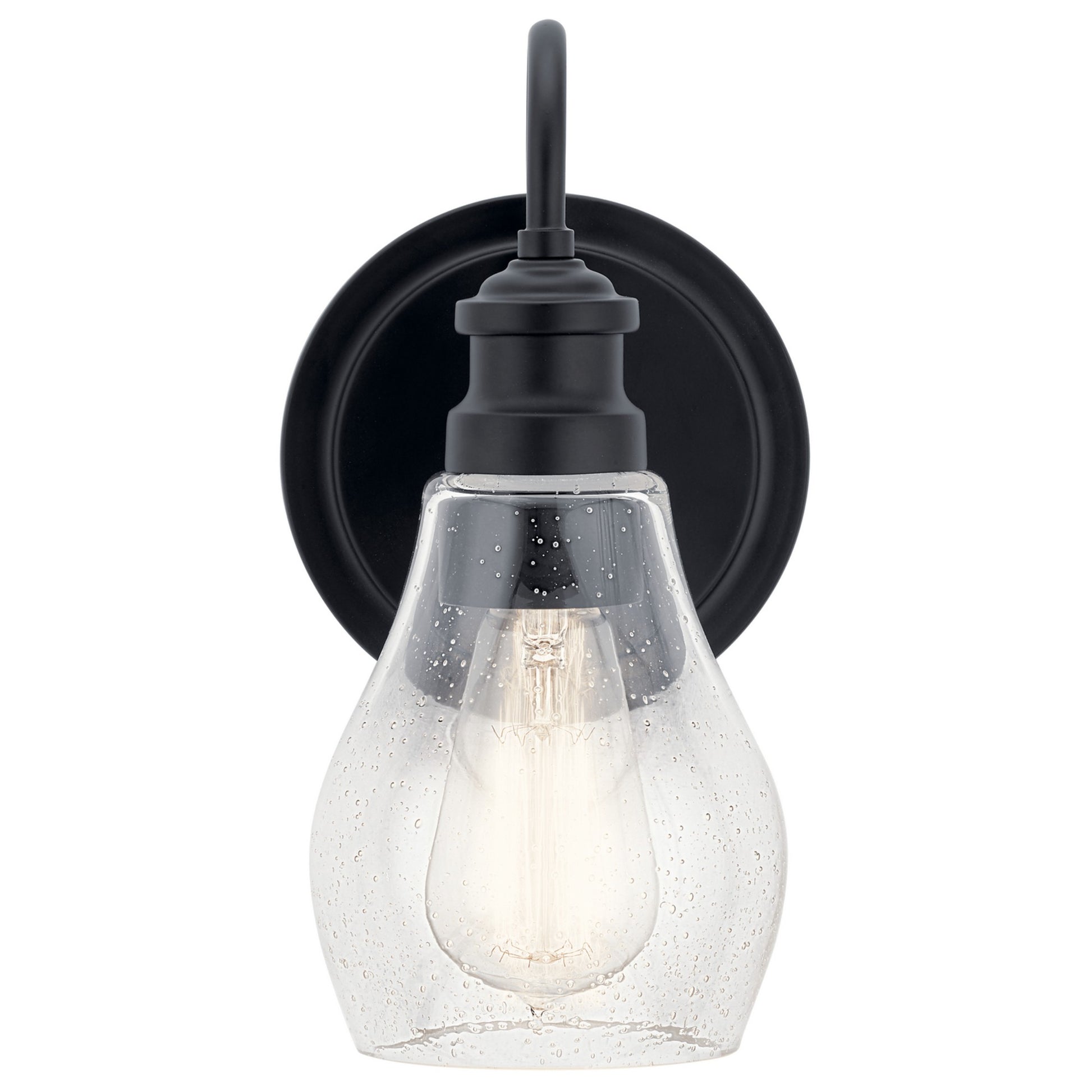 Greenbrier 6" Wall Sconce, Black Finish - Bees Lighting