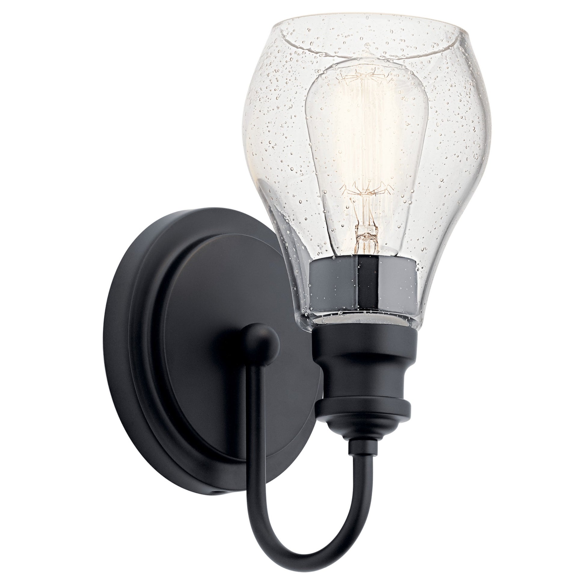 Greenbrier 6" Wall Sconce, Black Finish - Bees Lighting