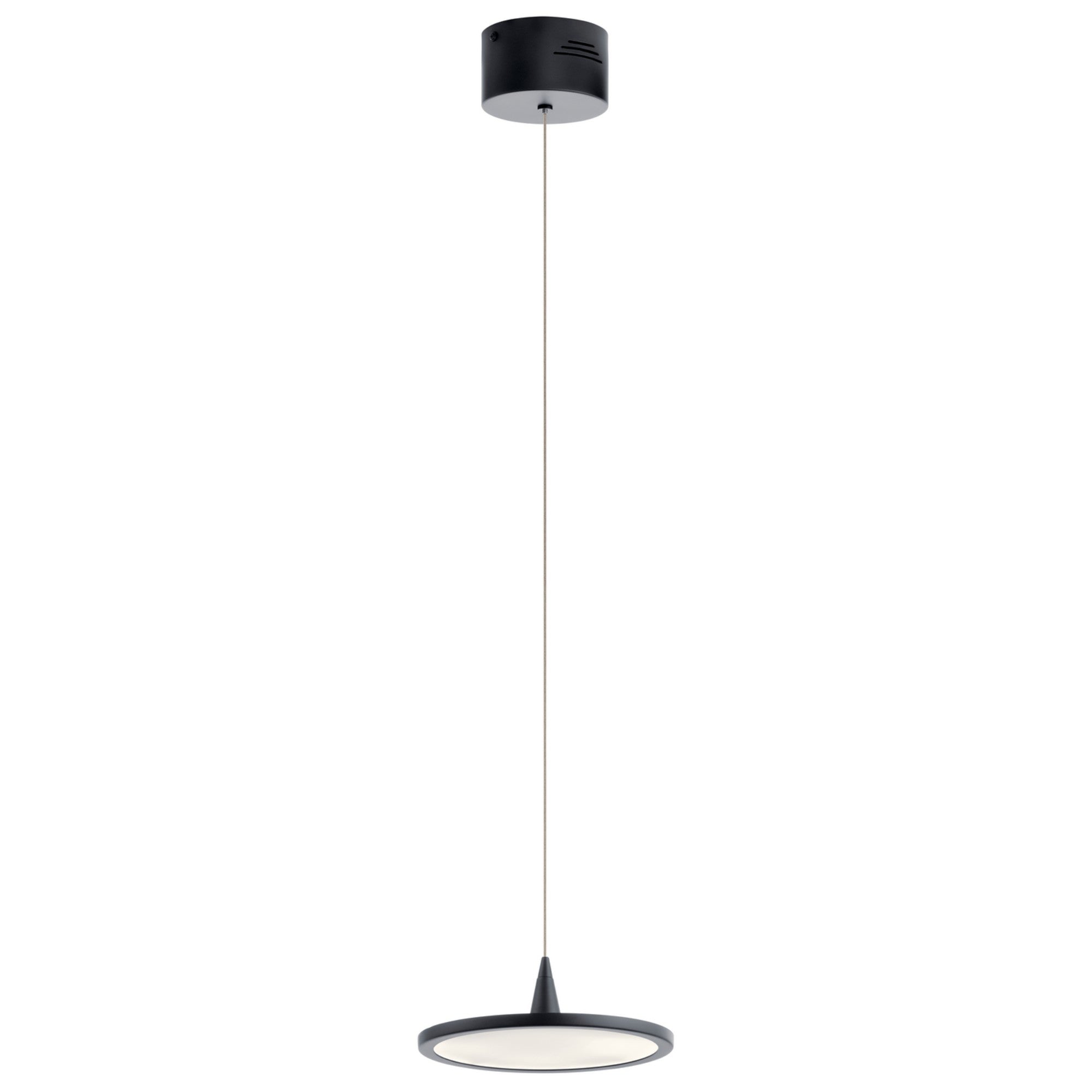Jeno 9" LED Mini Pendant, Matte Black Finish - Bees Lighting