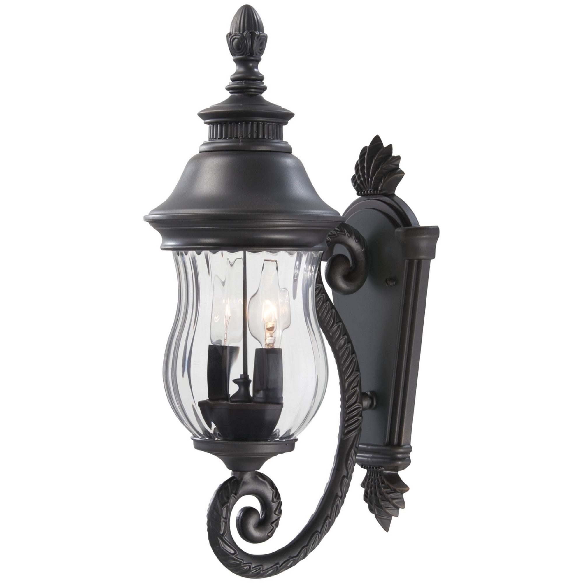 Newport 20" 2-Light Outdoor Wall Mount, Heritage Finish - Bees Lighting