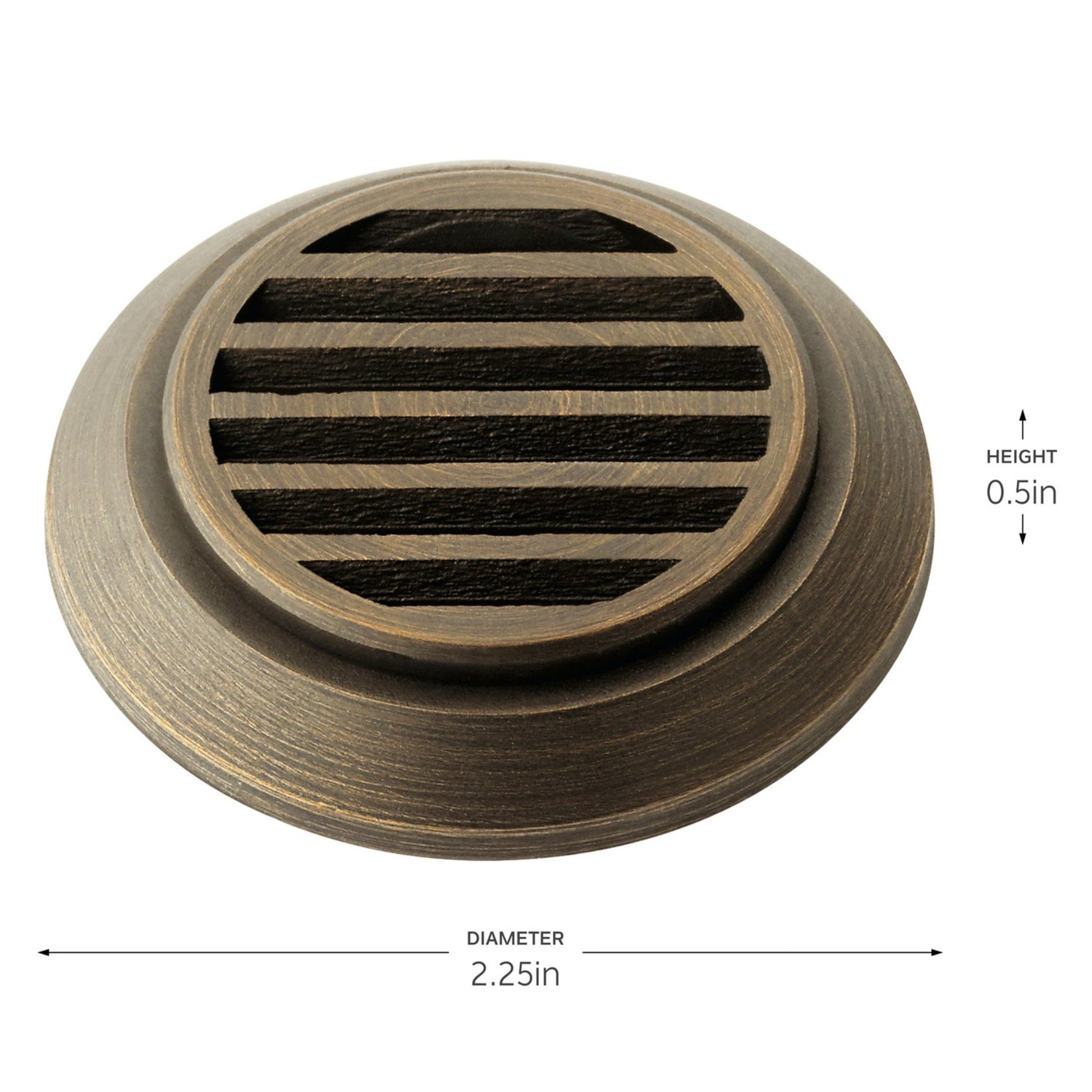 Landscape Mini All-Purpose Louver Accessory Centennial Brass - Bees Lighting