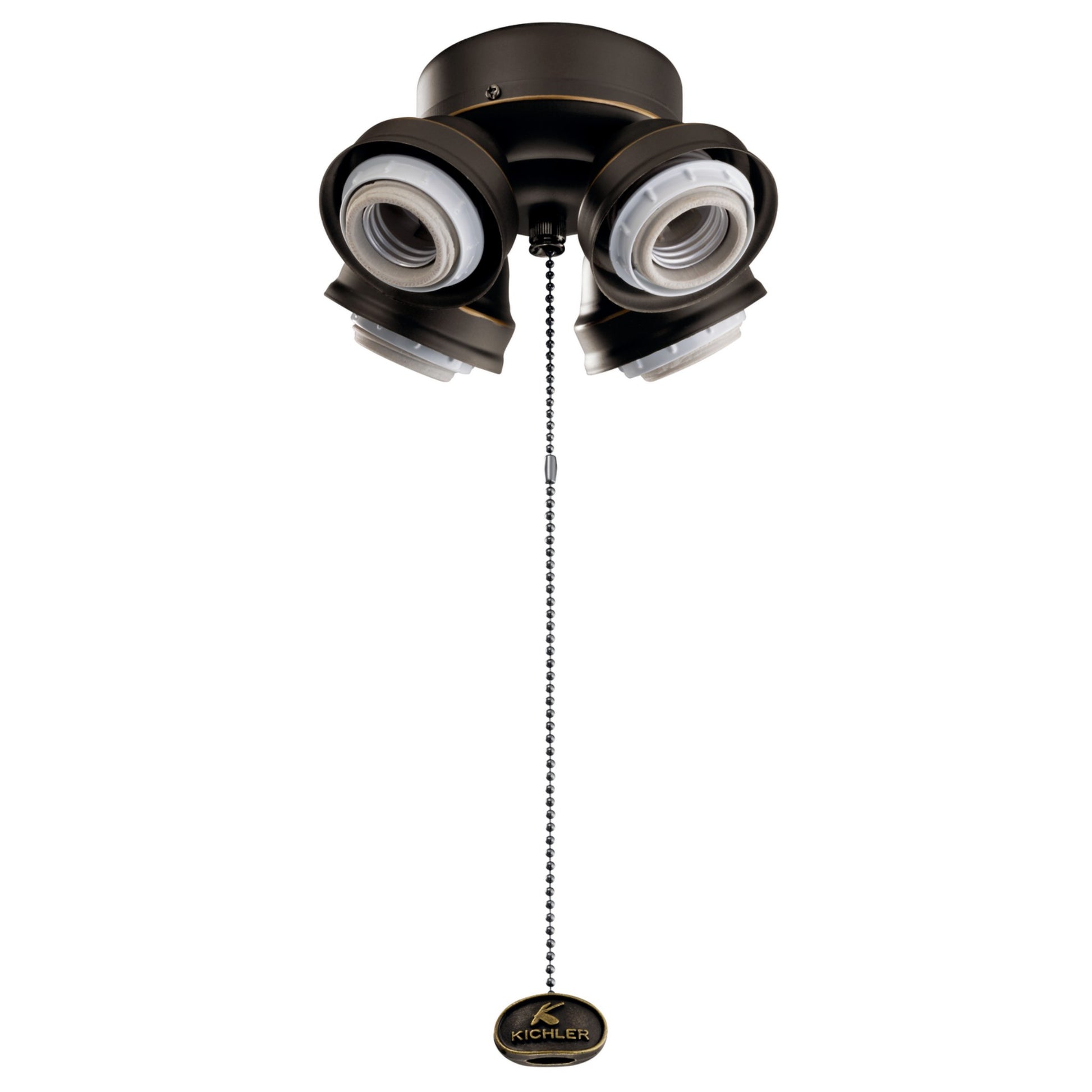 Kichler 7 In. 4 LED Lights Turtle Fitter Ceiling Fan Light Kit - Bees Lighting
