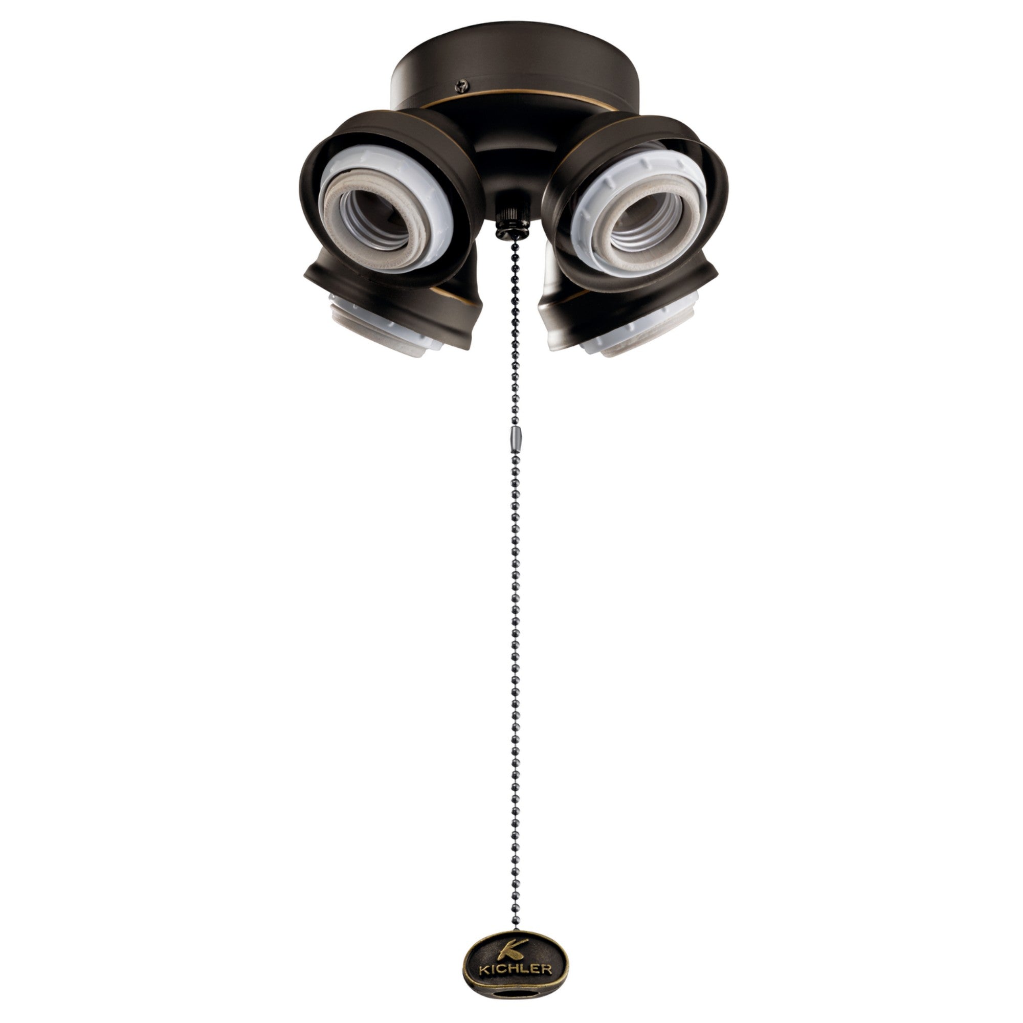 Kichler 7 In. 4 LED Lights Turtle Fitter Ceiling Fan Light Kit - Bees Lighting