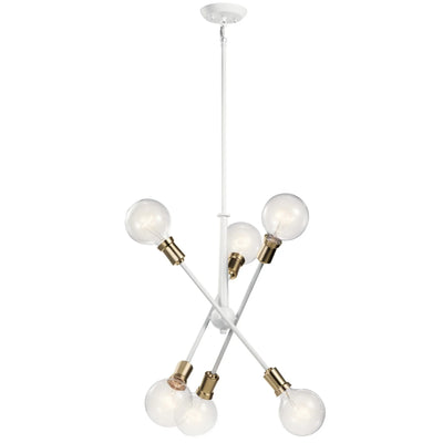Kichler Armstrong 20 in. 6-Light Chandelier White