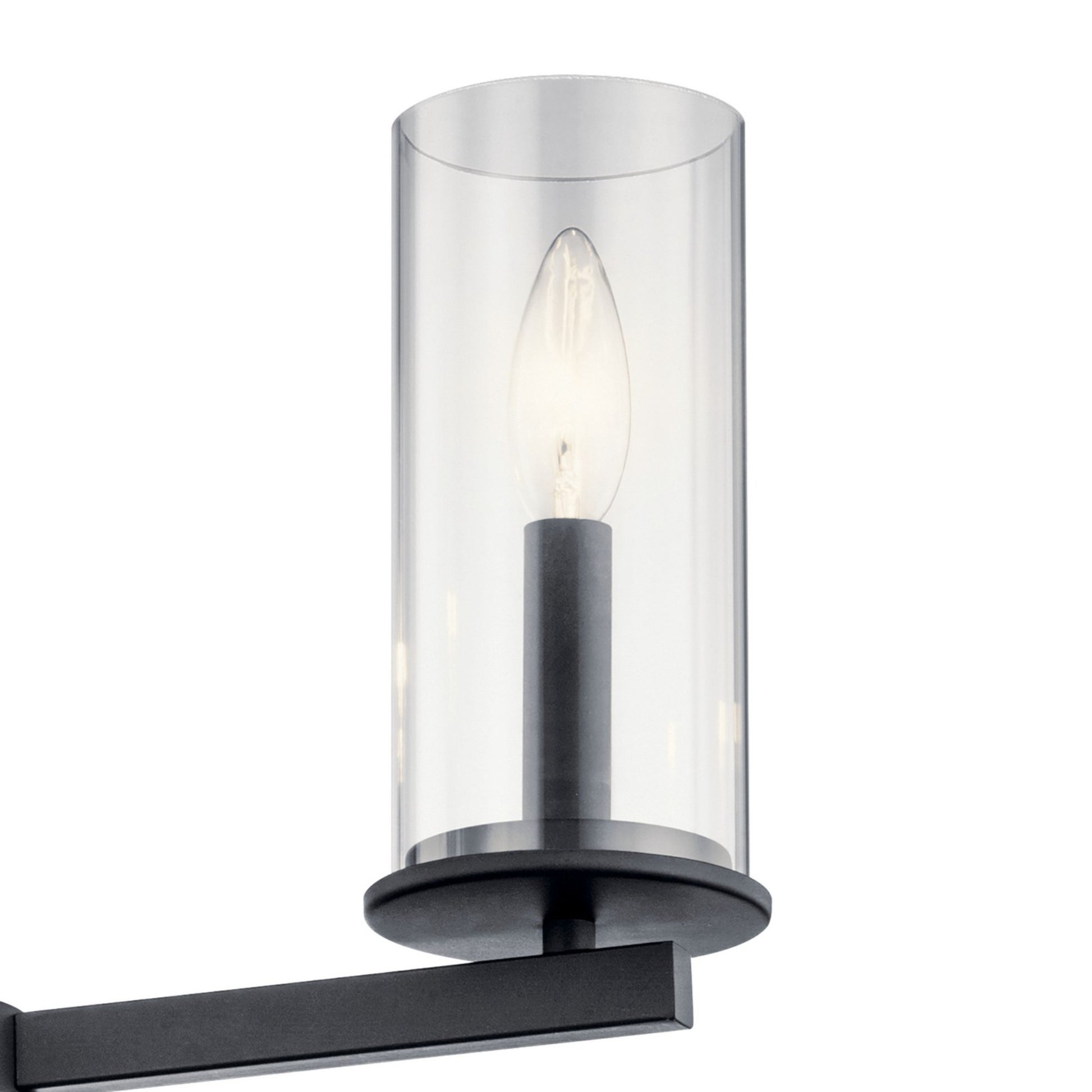 Crosby 18" 3-Light Chandelier, Black Finish - Bees Lighting