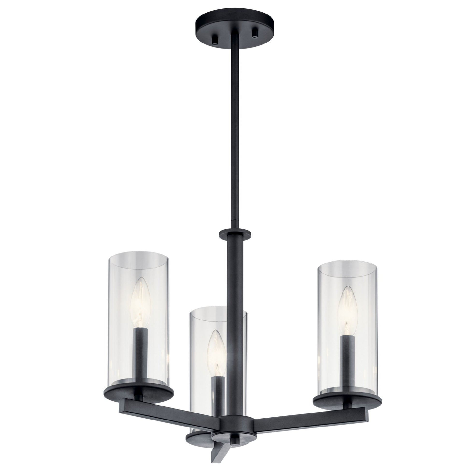 Crosby 18" 3-Light Convertible Chandelier/Semi Flush - Bees Lighting
