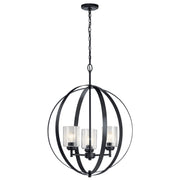 Winslow 31" 3-Light Globe Chandelier - Bees Lighting