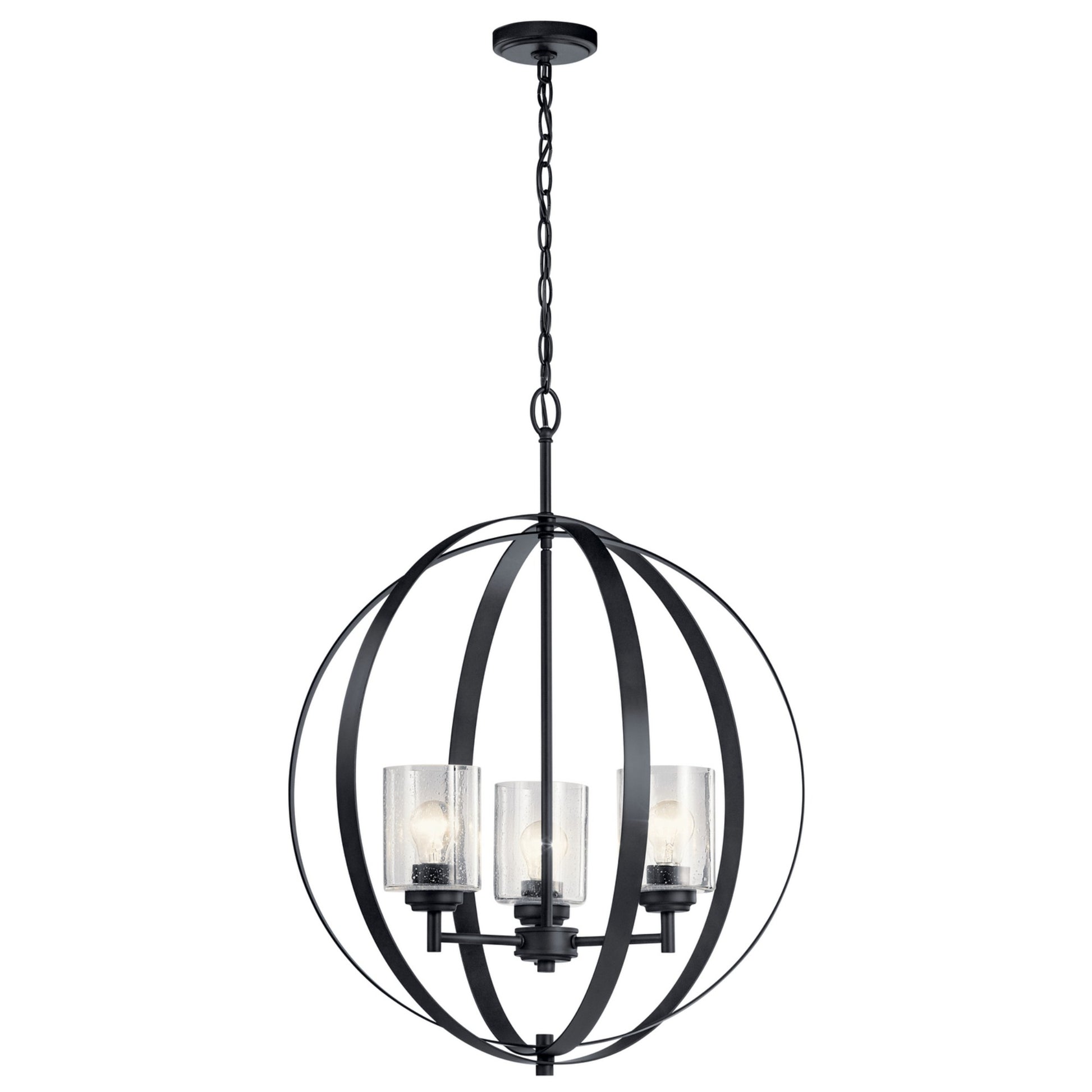 Winslow 31" 3-Light Globe Chandelier - Bees Lighting