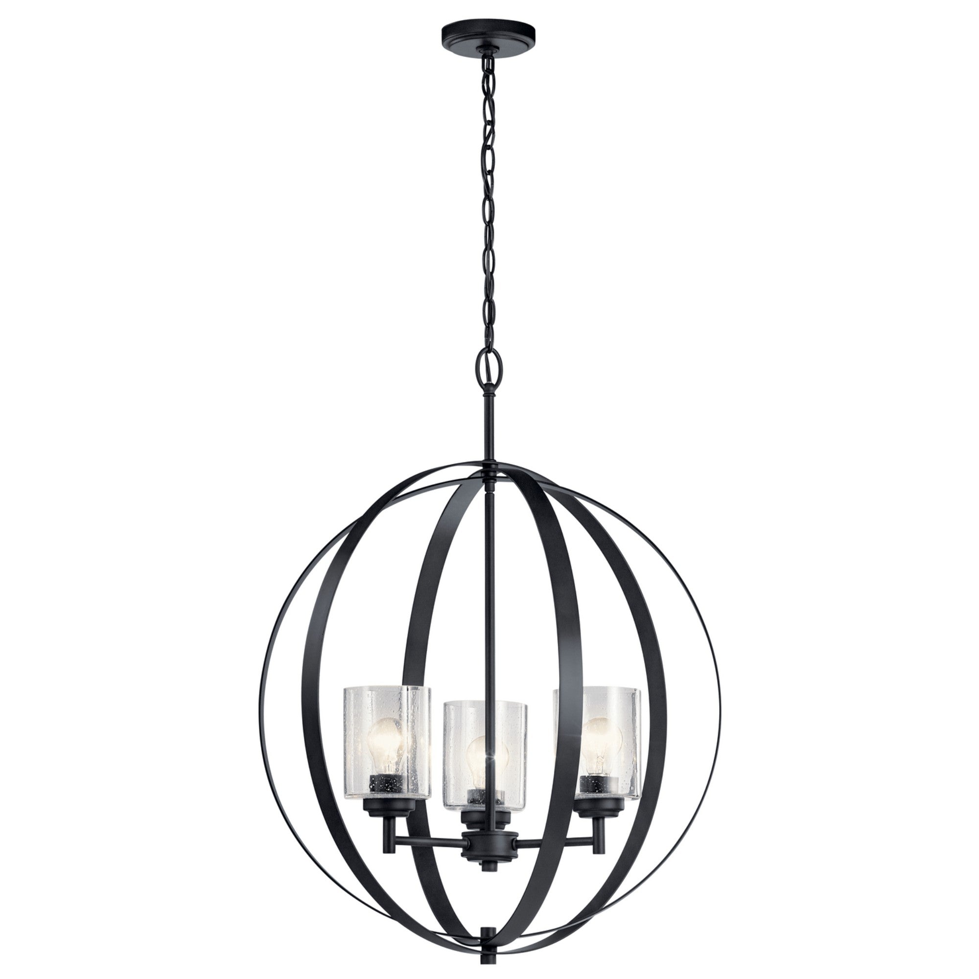 Winslow 31" 3-Light Globe Chandelier - Bees Lighting