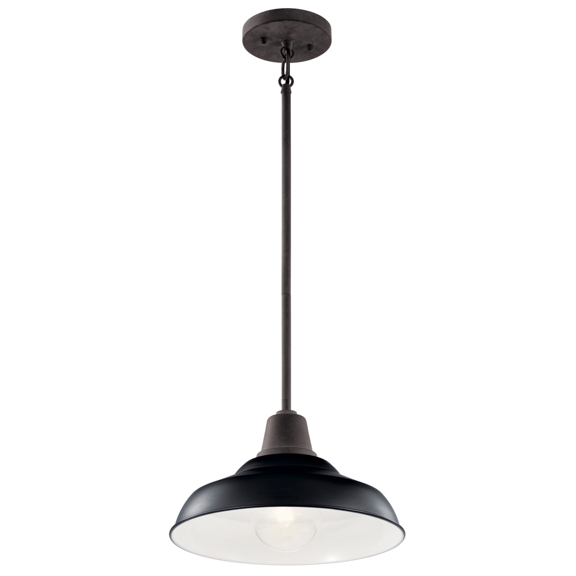 Pier 13" Outdoor Convertible Pendant, Black Finish - Bees Lighting