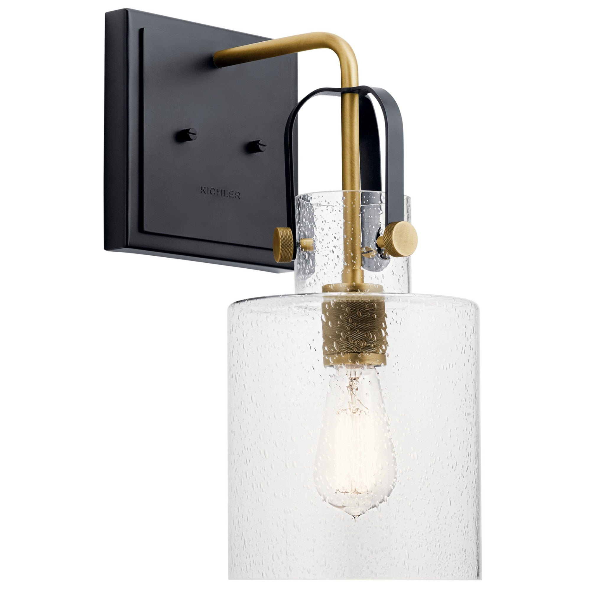 Kitner 17" Wall Sconce, Natural Brass Finish - Bees Lighting