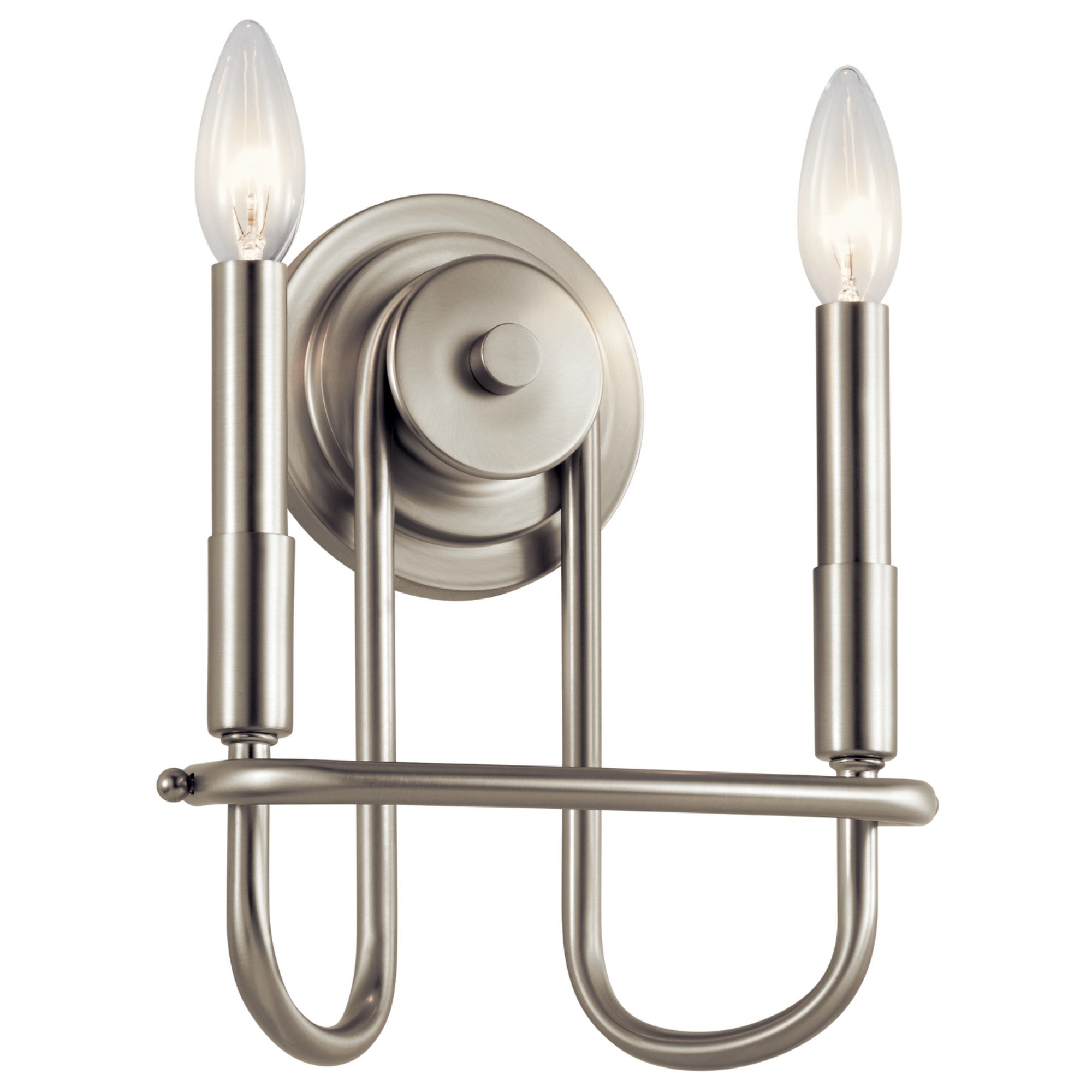 Capitol Hill 10" 2-Light Wall Sconce, Brushed Nickel Finish - Bees Lighting