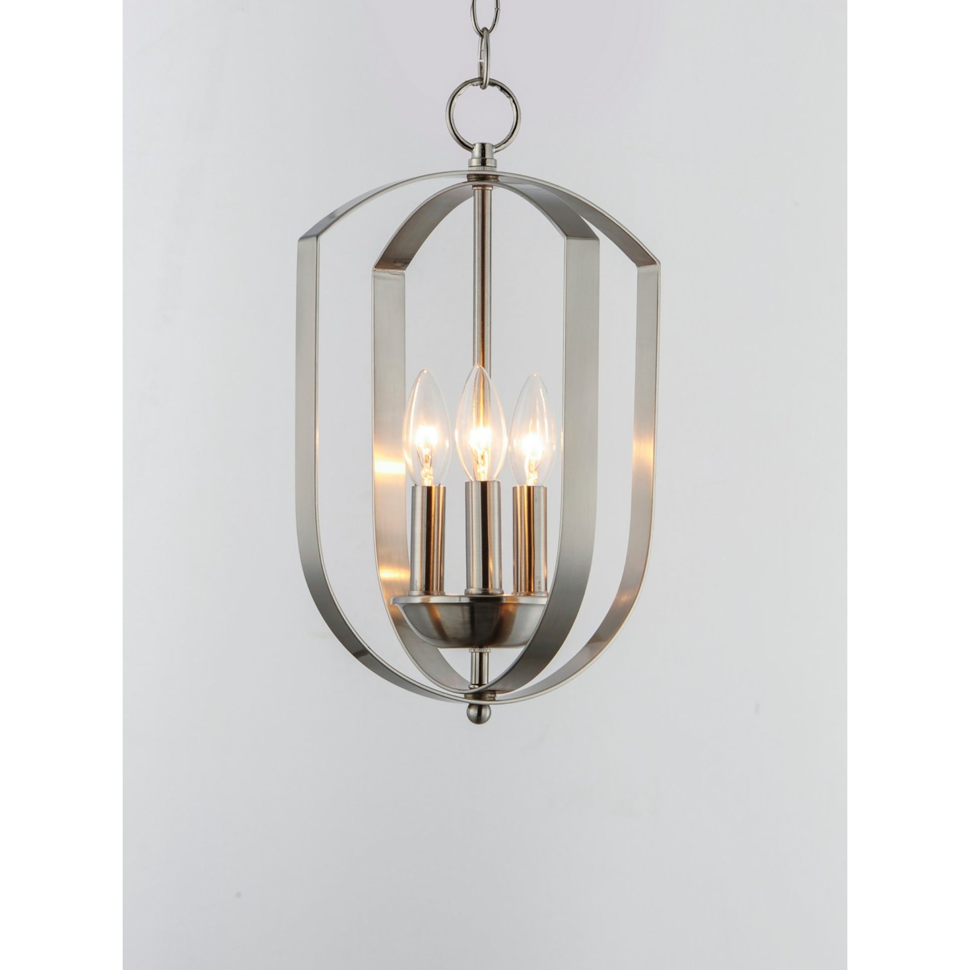Provident 16" 3-Light Chandelier, Satin Nickel Finish - Bees Lighting