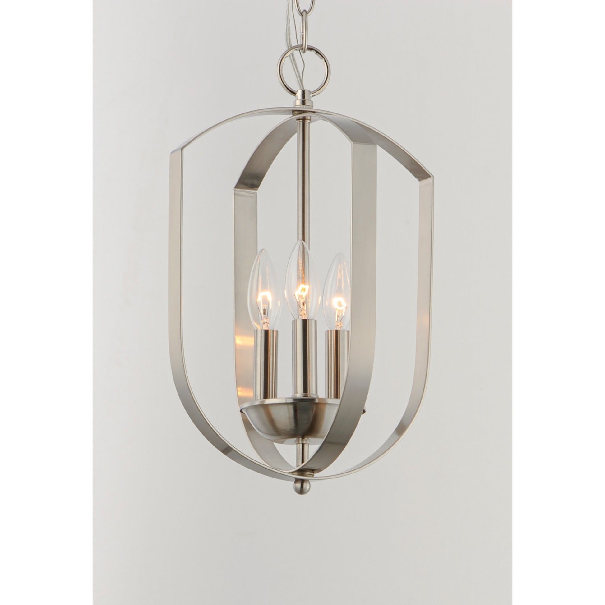 Provident 16" 3-Light Chandelier, Satin Nickel Finish - Bees Lighting