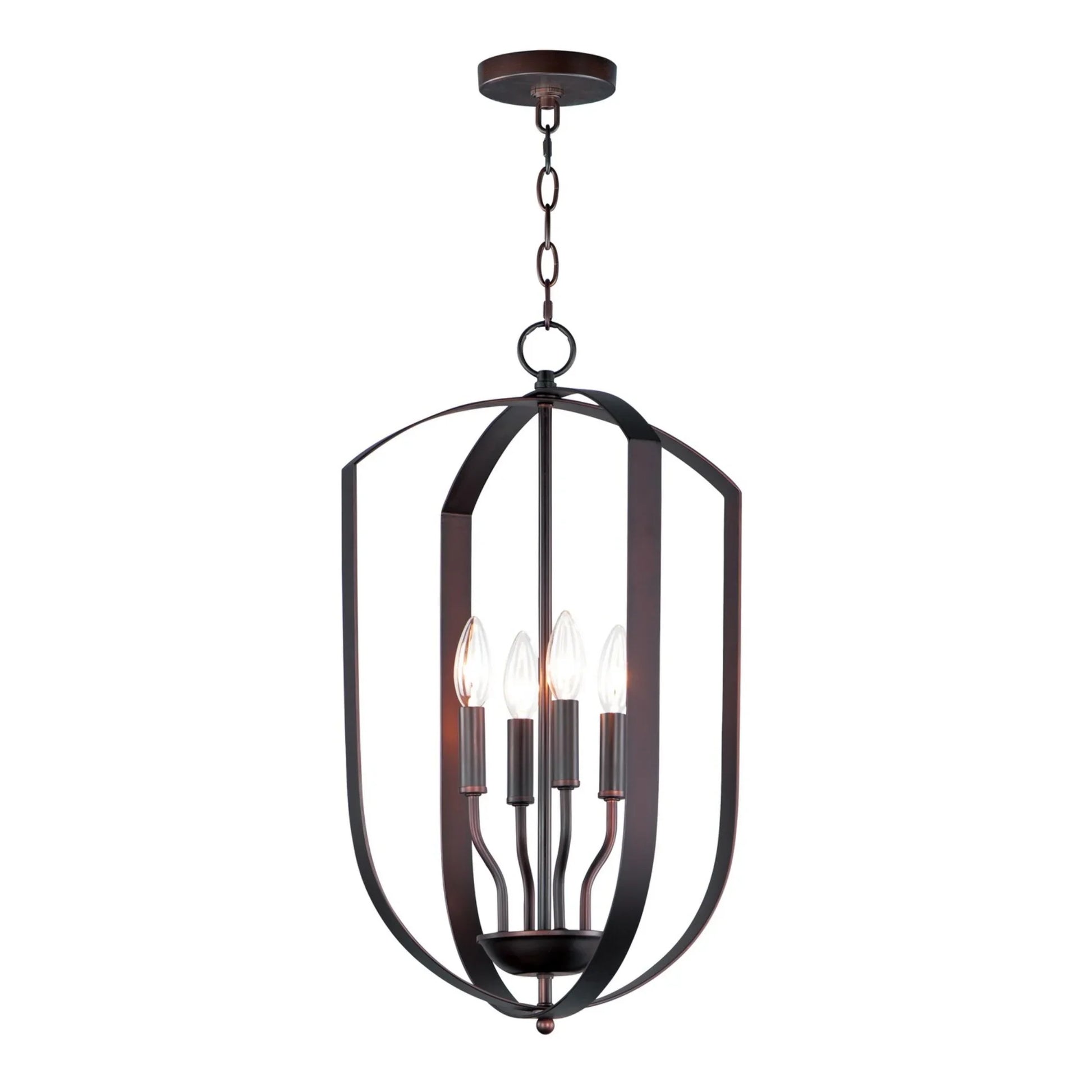 Provident 24" 4-Light Chandelier, Oil Rubbed Bronze Finish - Bees Lighting