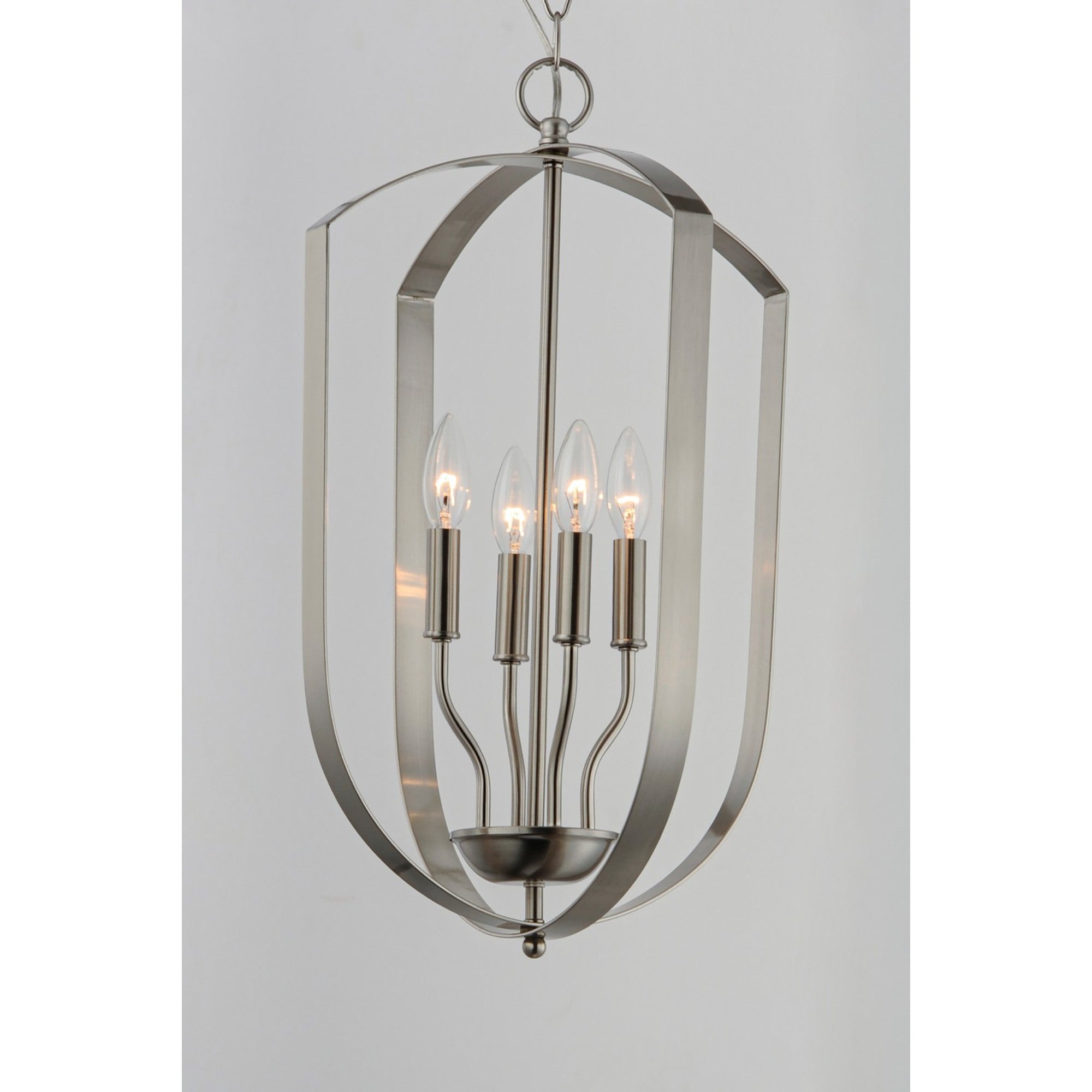 Provident 24" 4-Light Chandelier, Satin Nickel Finish - Bees Lighting