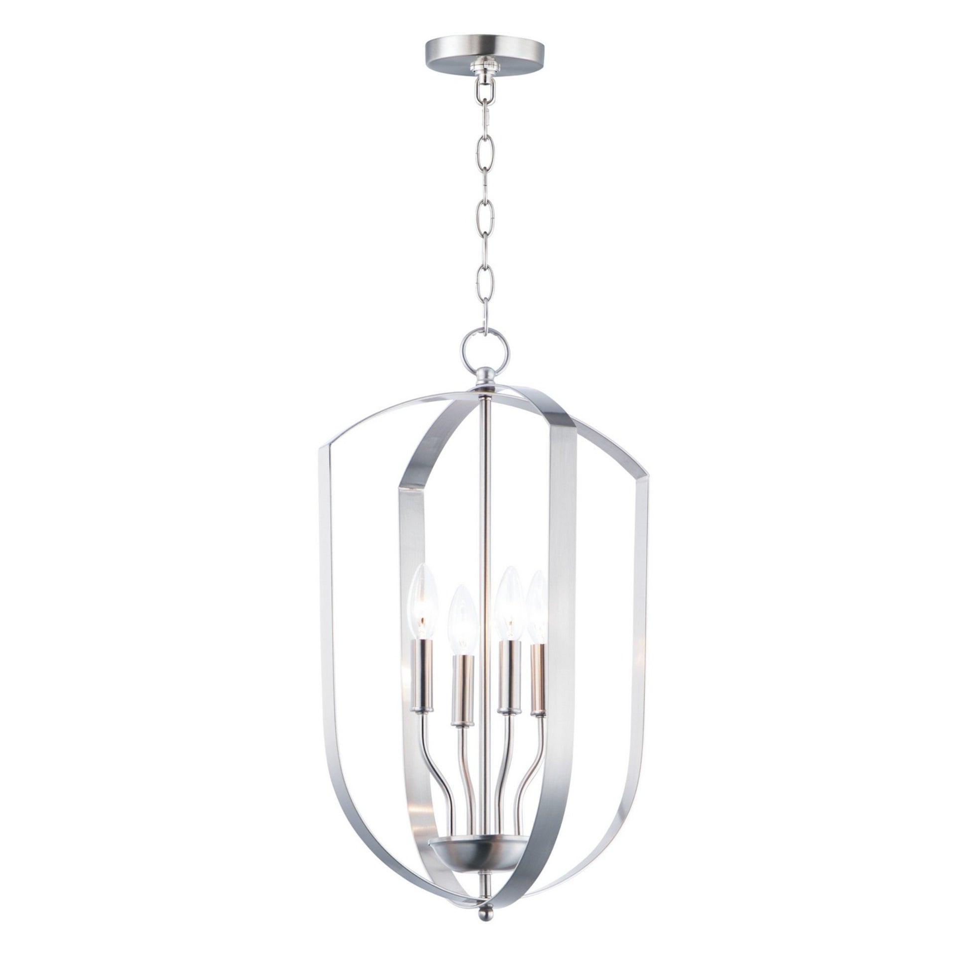 Provident 24" 4-Light Chandelier, Satin Nickel Finish - Bees Lighting