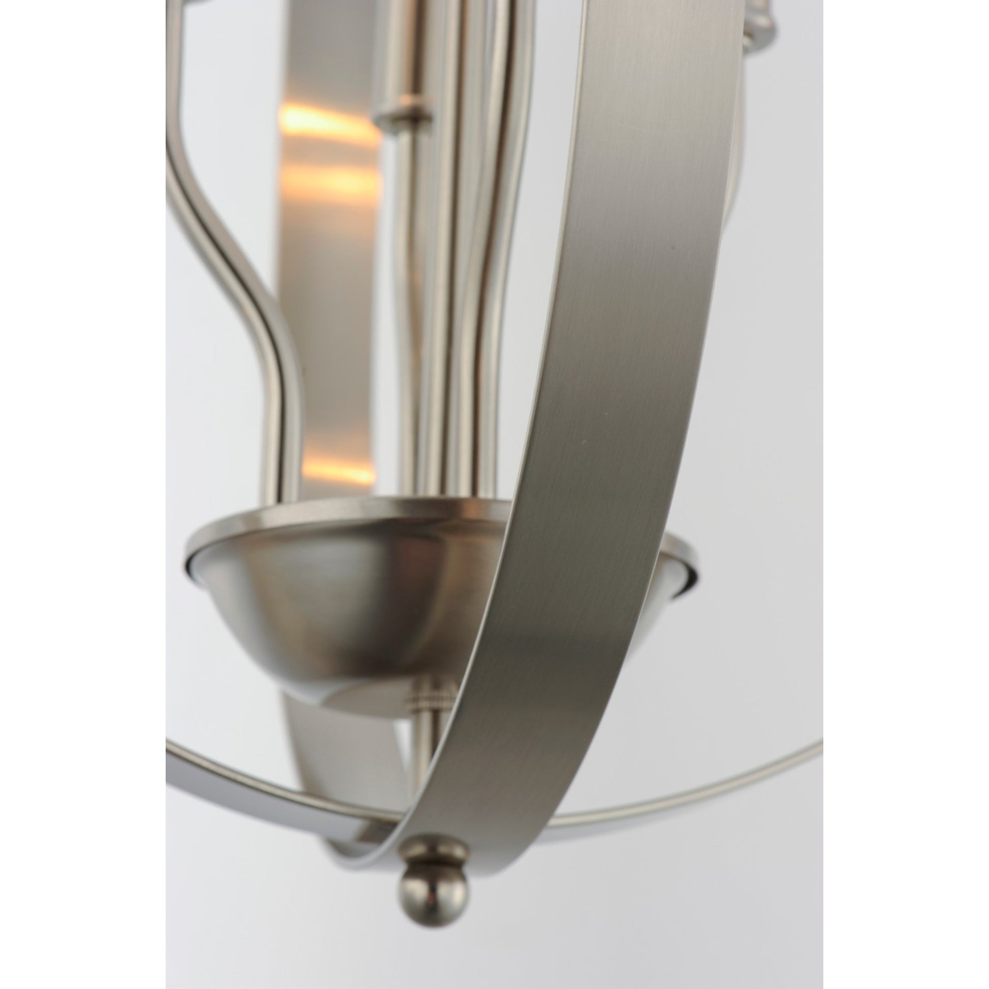 Provident 30" 6-Light Chandelier, Satin Nickel Finish - Bees Lighting