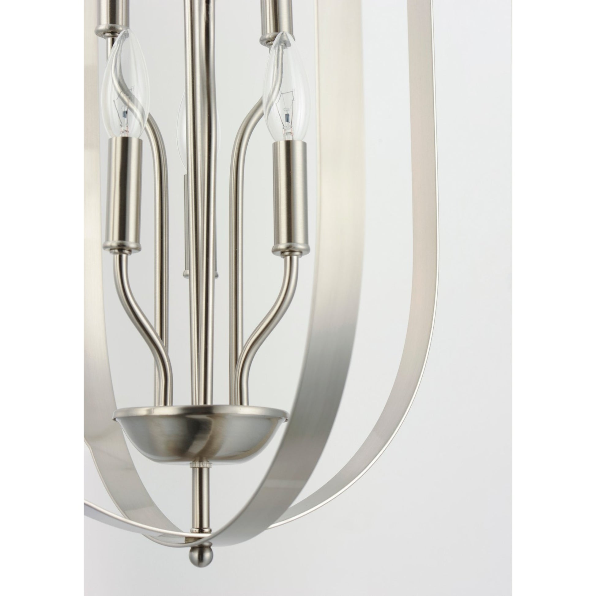 Provident 30" 6-Light Chandelier, Satin Nickel Finish - Bees Lighting