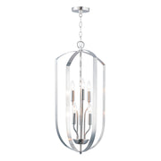 Provident 30" 6-Light Chandelier, Satin Nickel Finish - Bees Lighting