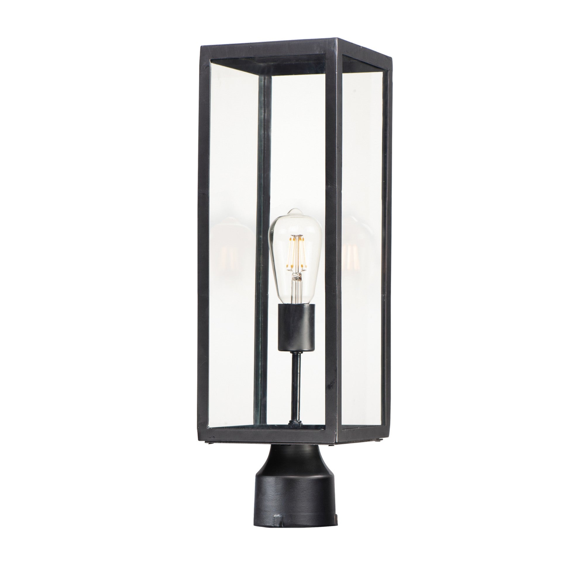 Catalina 20" Outdoor Post Lantern, Dark Bronze Finish - Bees Lighting