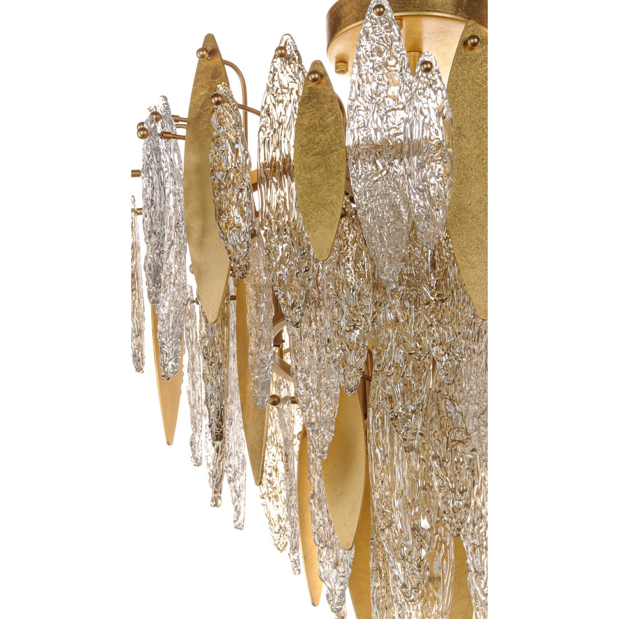 Majestic 29" Flush Mount Light, Gold Finish - Bees Lighting