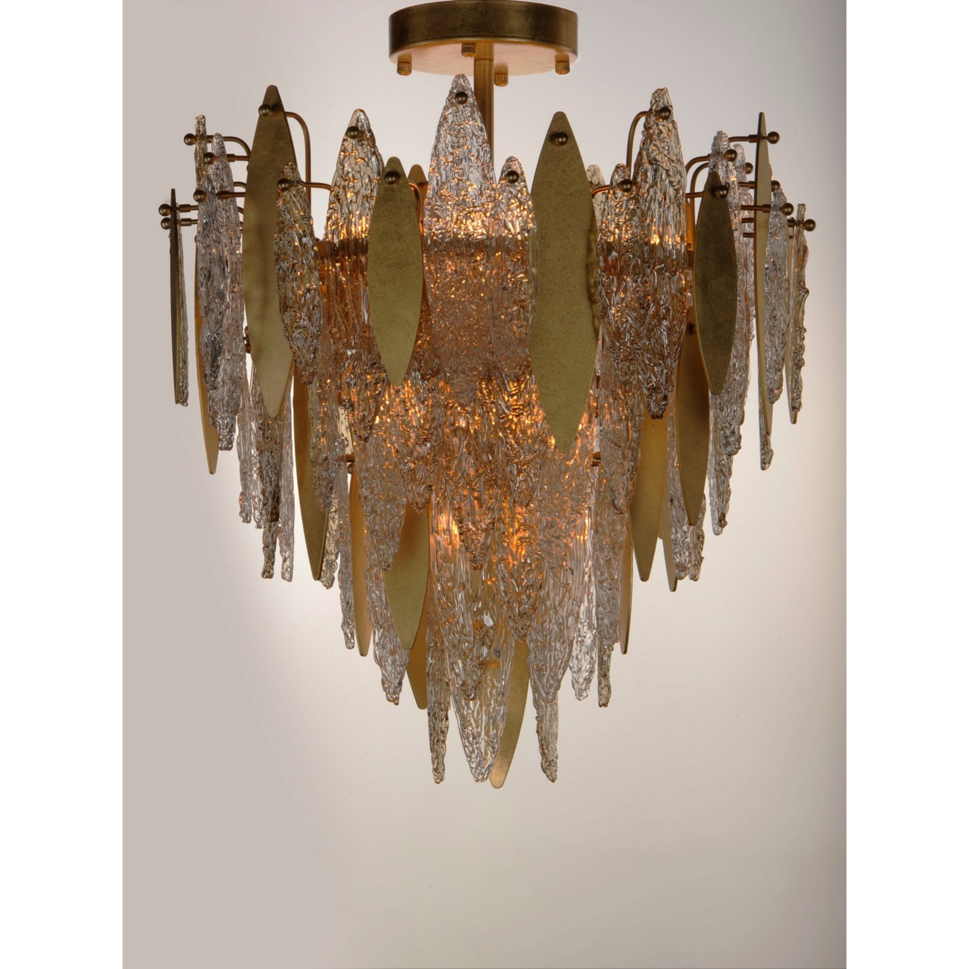 Majestic 29" Flush Mount Light, Gold Finish - Bees Lighting
