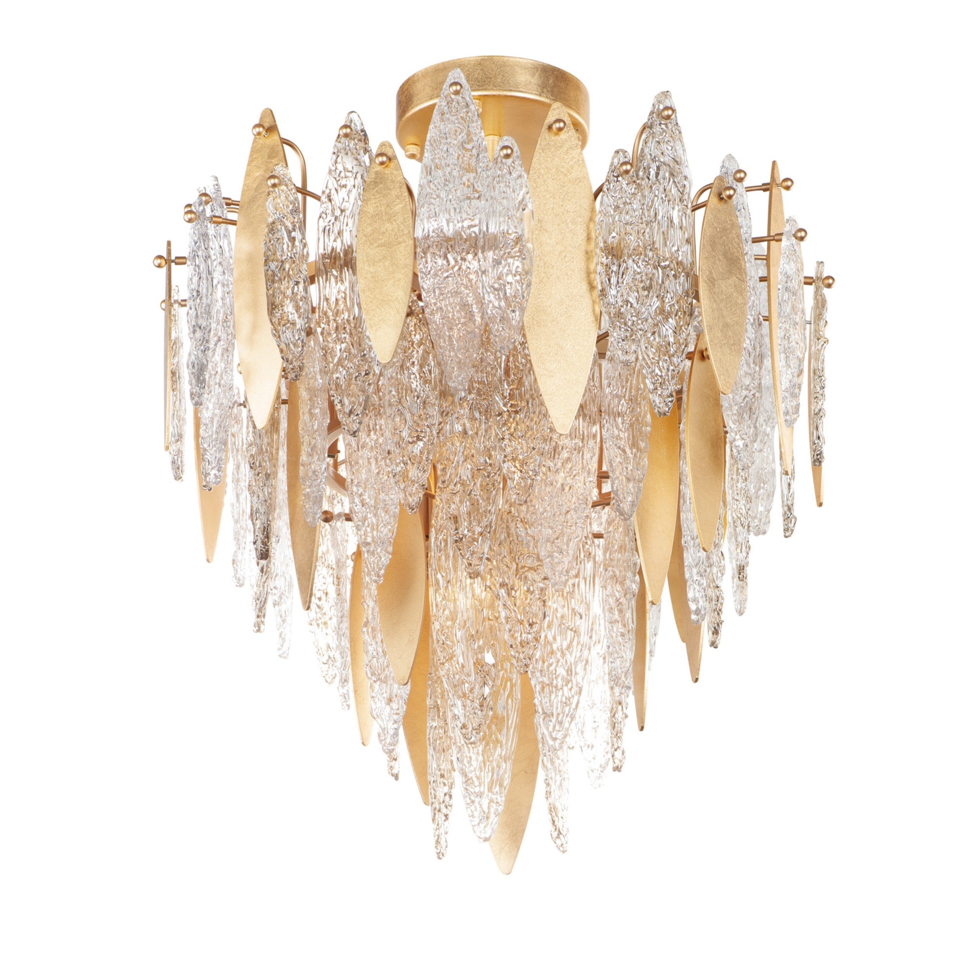Majestic 29" Flush Mount Light, Gold Finish - Bees Lighting