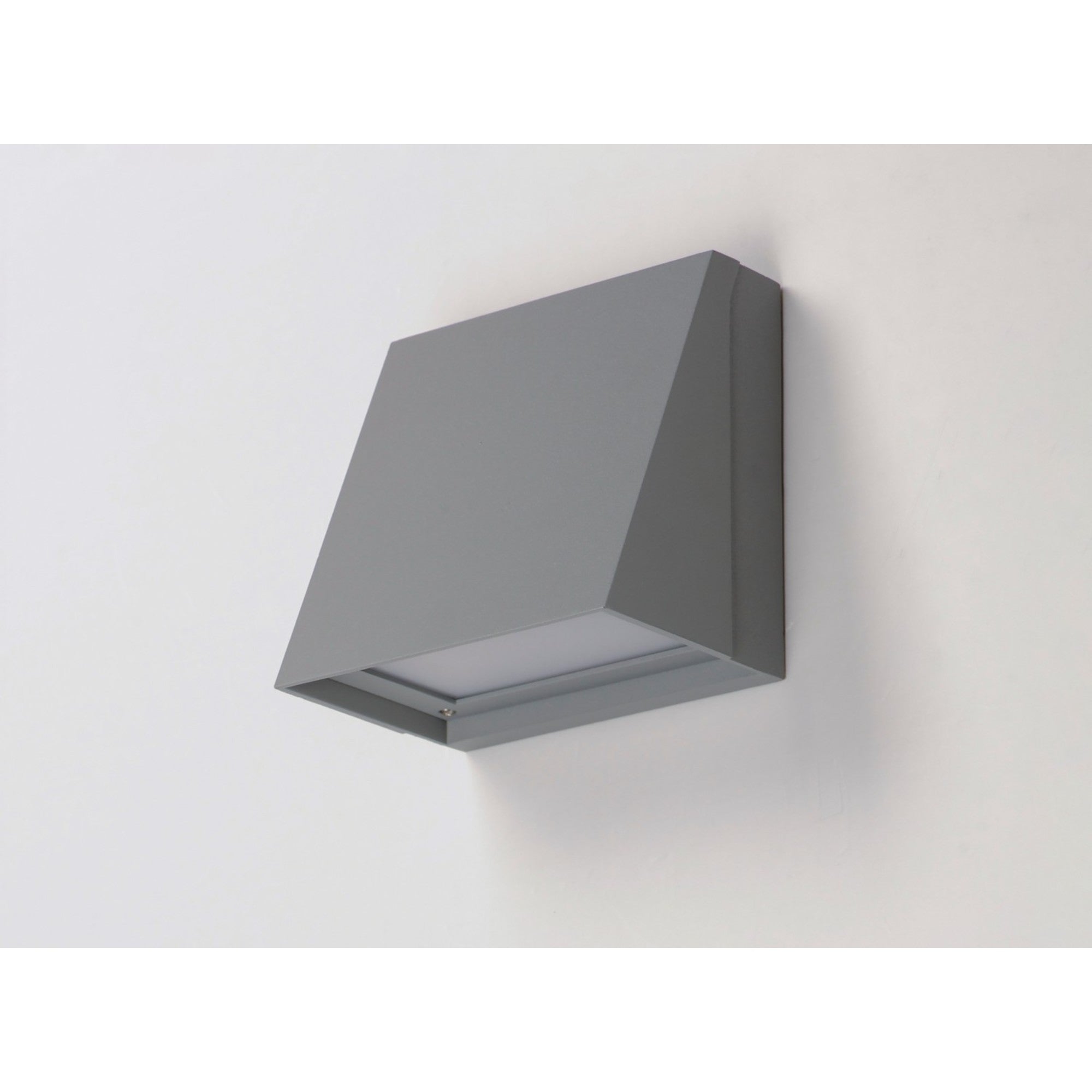 Pathfinder 6" LED Outdoor Wall Sconce, Silver Finish - Bees Lighting