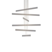 Sub 48 in. LED Pendant Light Circular 6 Silver Finish - Bees Lighting