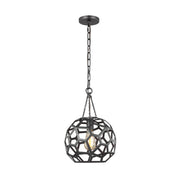 Feccetta 11" Small Pendant, Midnight Black Finish - Bees Lighting