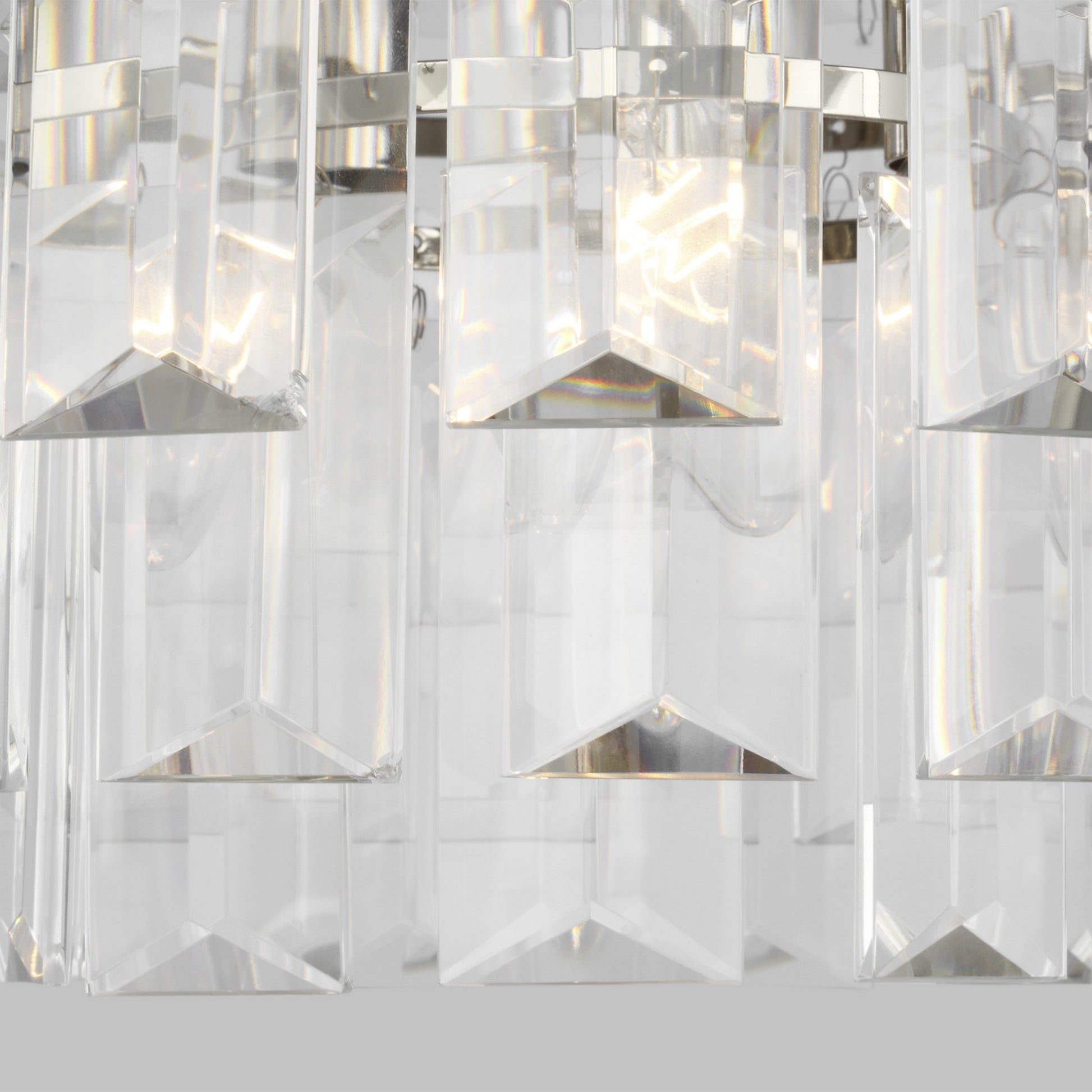 Arden 16" 4-Light Small Chandelier, Polished Nickel Finish - Bees Lighting