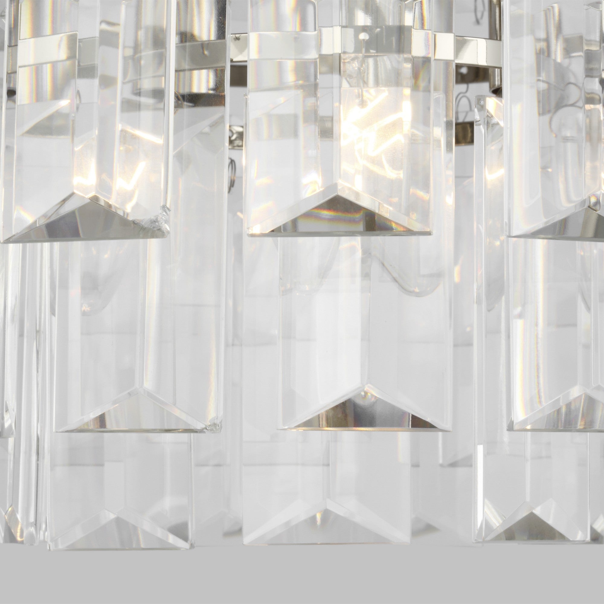 Arden 16" 4-Light Small Chandelier, Polished Nickel Finish - Bees Lighting