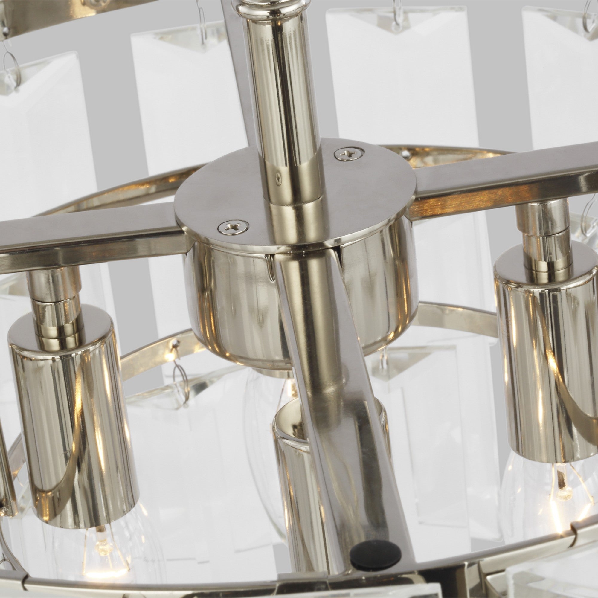 Arden 16" 4-Light Small Chandelier, Polished Nickel Finish - Bees Lighting