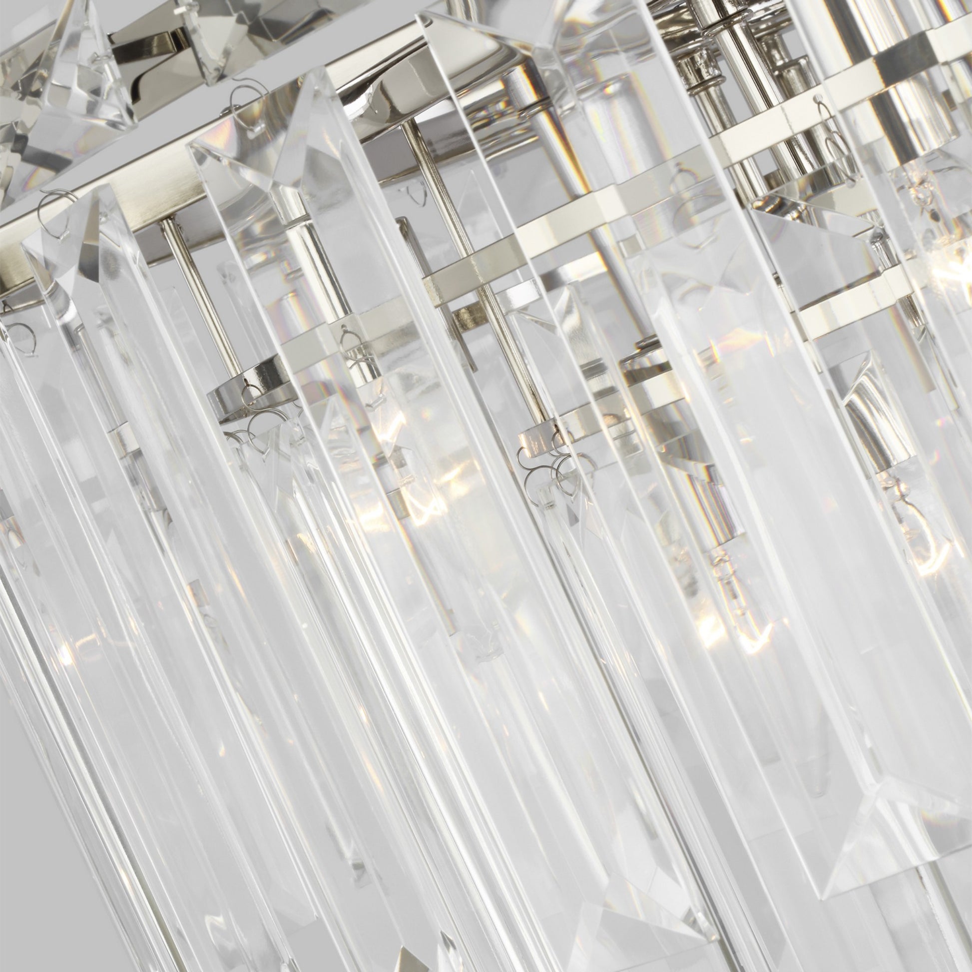 Arden 33" 16-Light Large Chandelier, Polished Nickel Finish - Bees Lighting