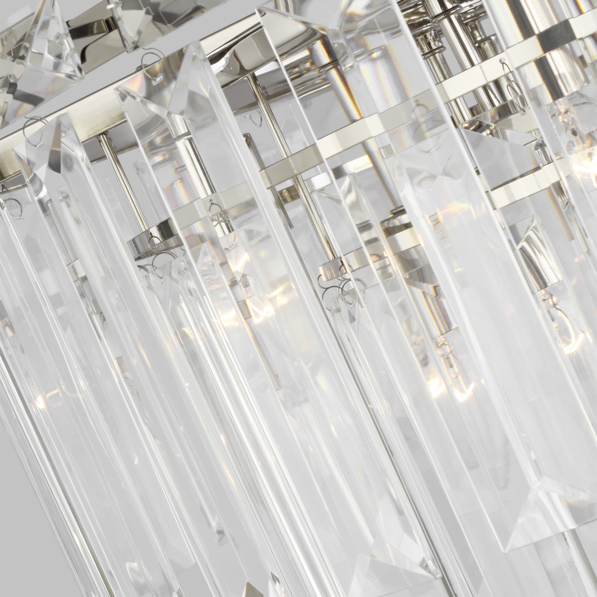 Arden 33" 16-Light Large Chandelier, Polished Nickel Finish - Bees Lighting