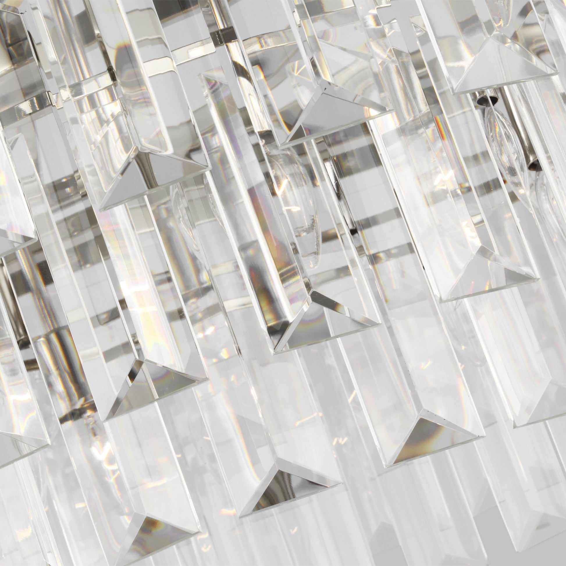 Arden 33" 16-Light Large Chandelier, Polished Nickel Finish - Bees Lighting