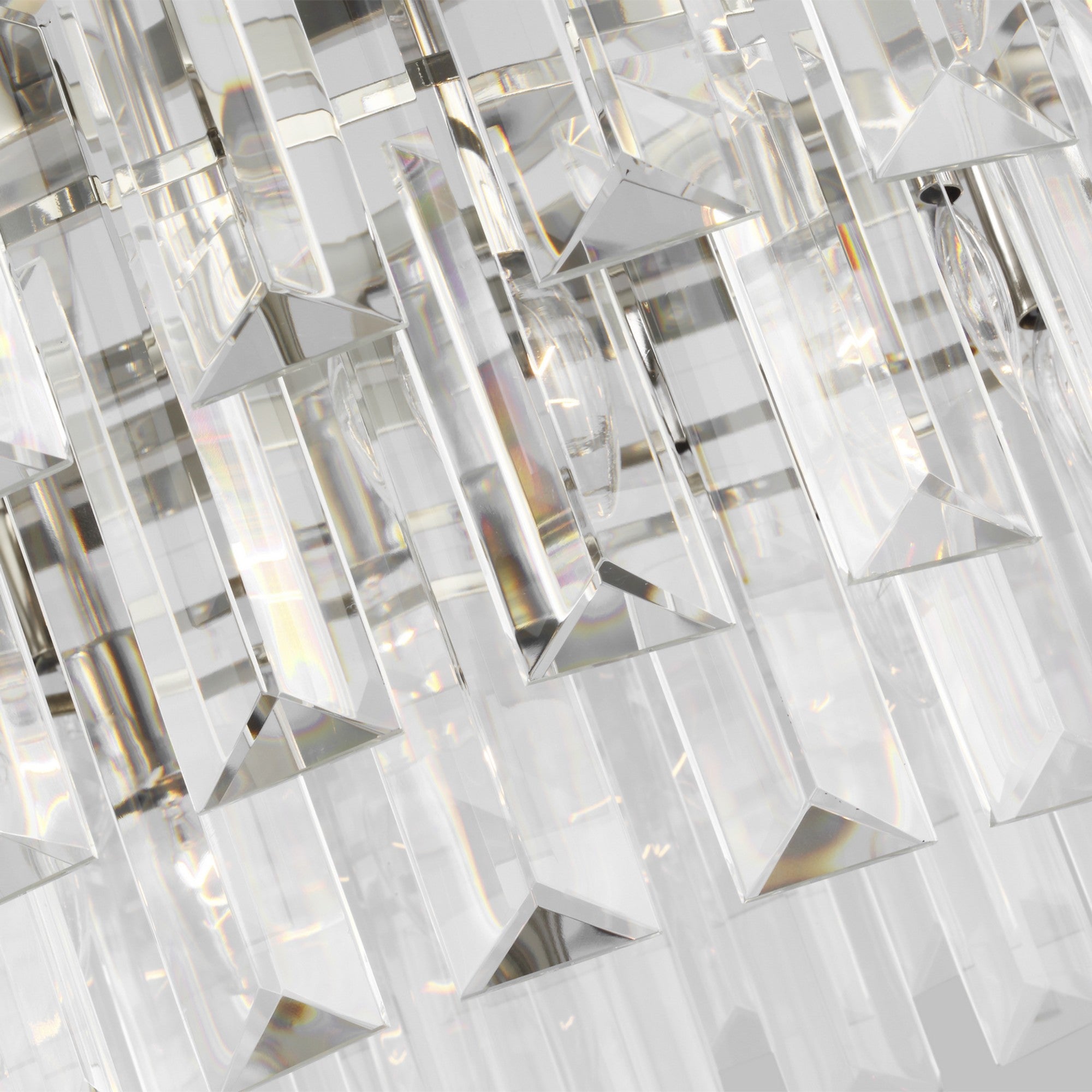 Arden 33" 16-Light Large Chandelier, Polished Nickel Finish - Bees Lighting